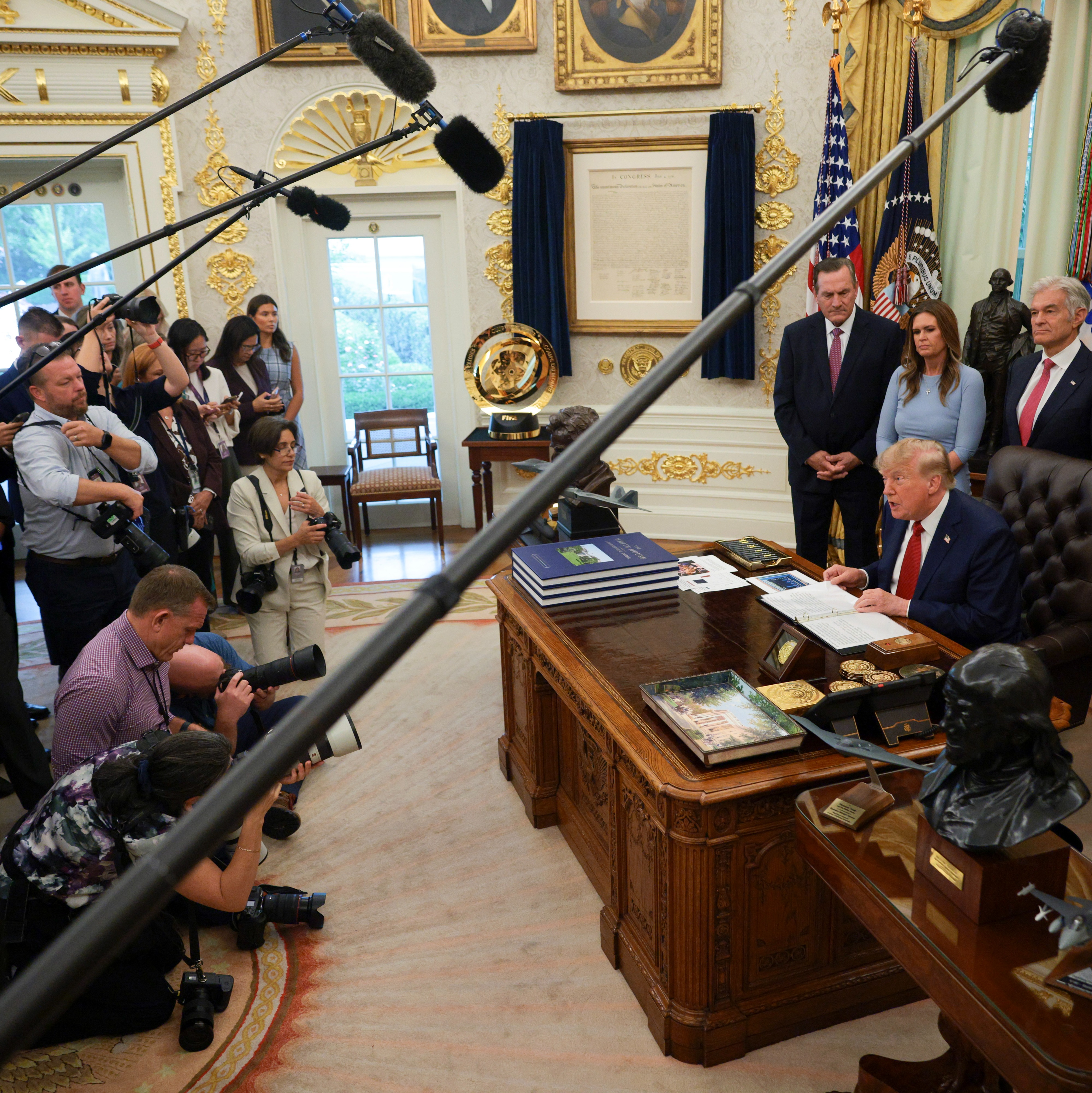 Several news outlets sue President Trump for banning them from White House episode artwork