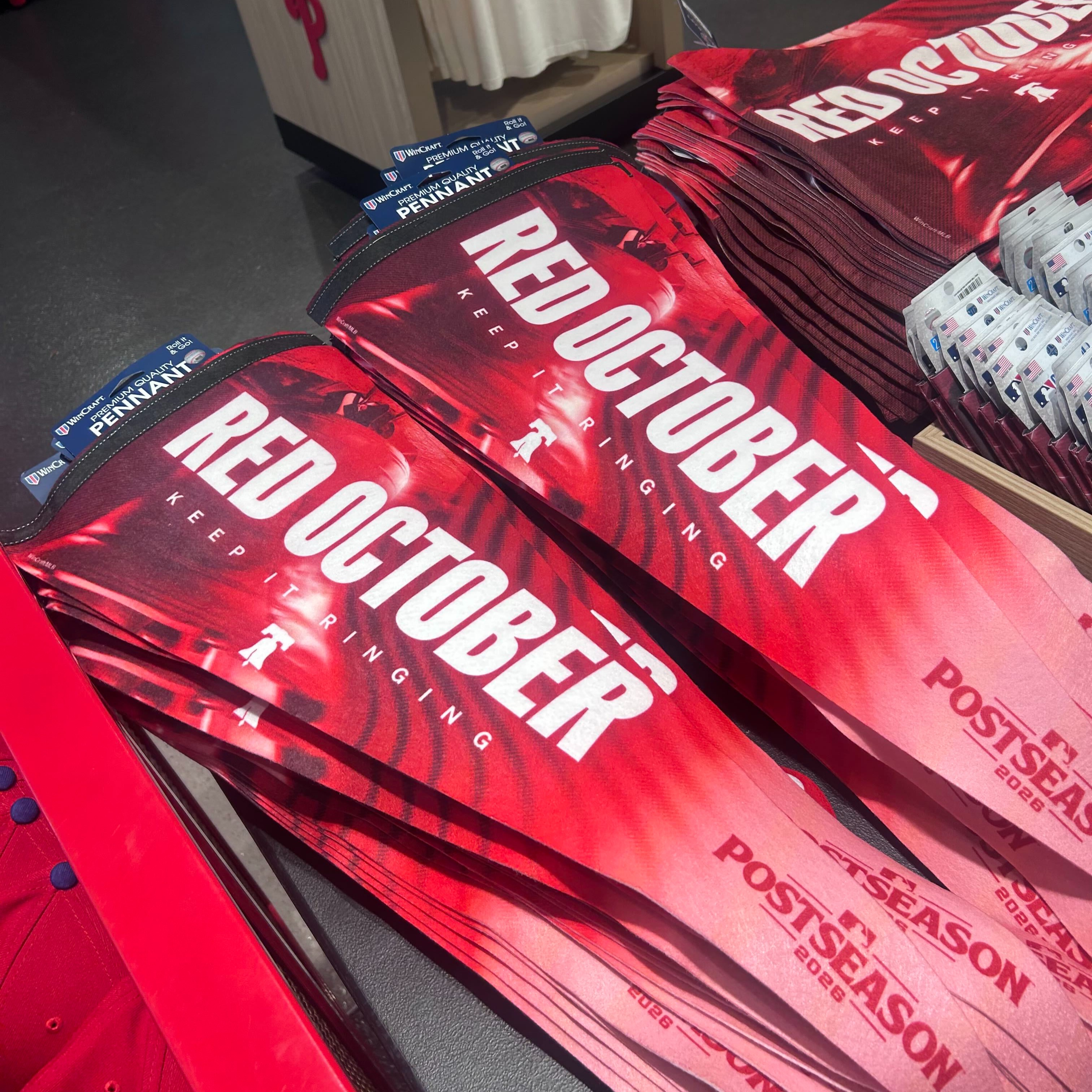 Phillies fans embrace an early Red October with new postseason merch episode artwork
