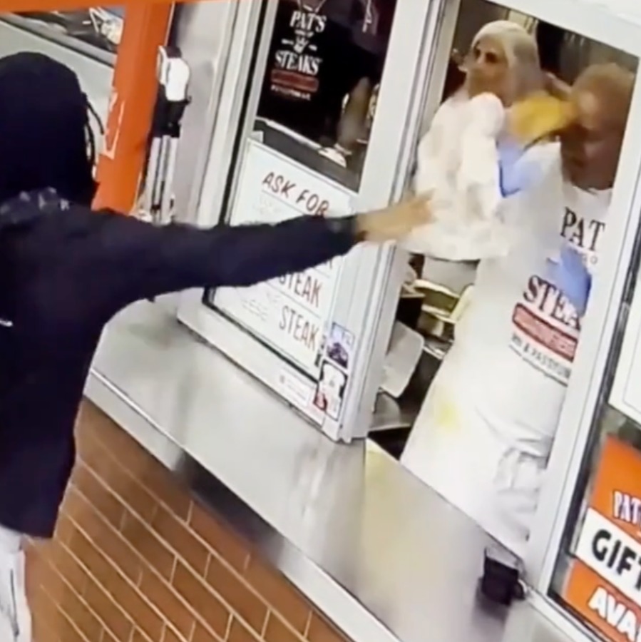 Man seen on video throwing cheesesteak at Pat’s King of Steaks worker episode artwork