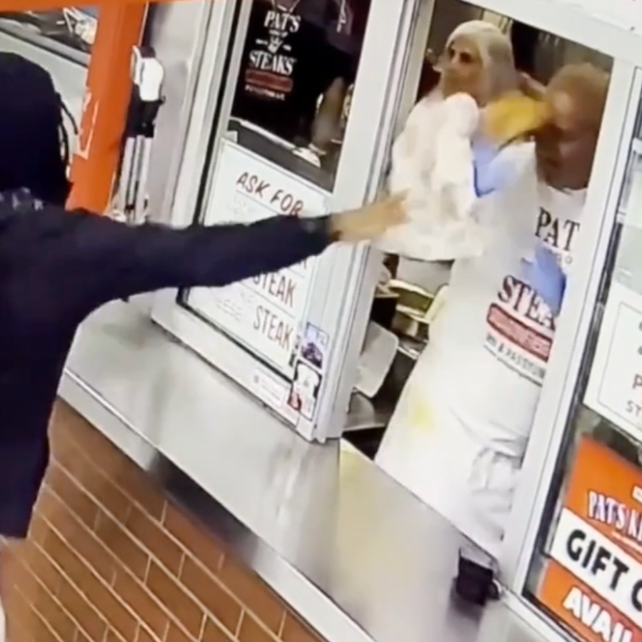 Man seen throwing cheesesteak at Pat’s employee turns himself in — after posting video on social media episode artwork