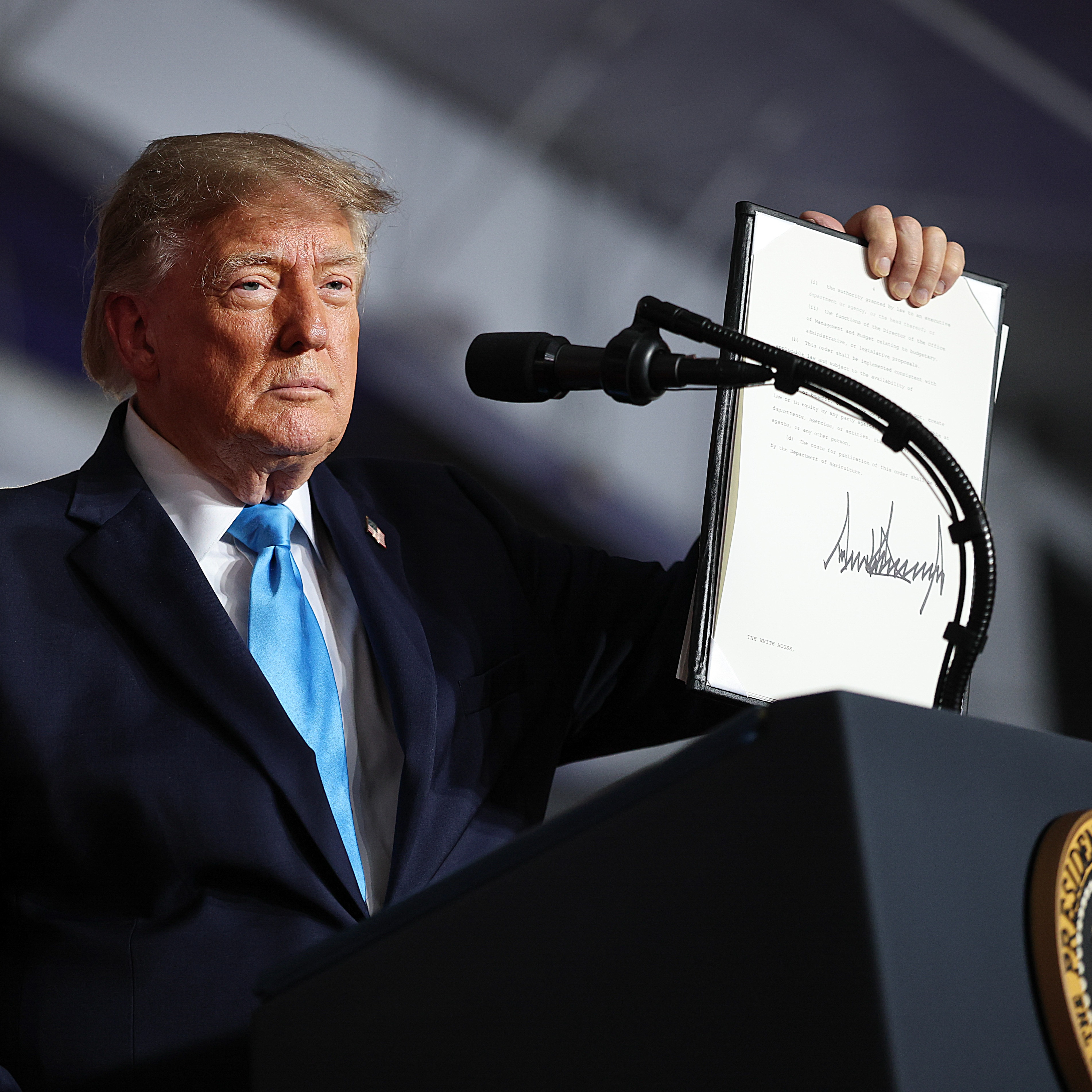 Trump signs order extending tax-free use of red-dyed diesel episode artwork