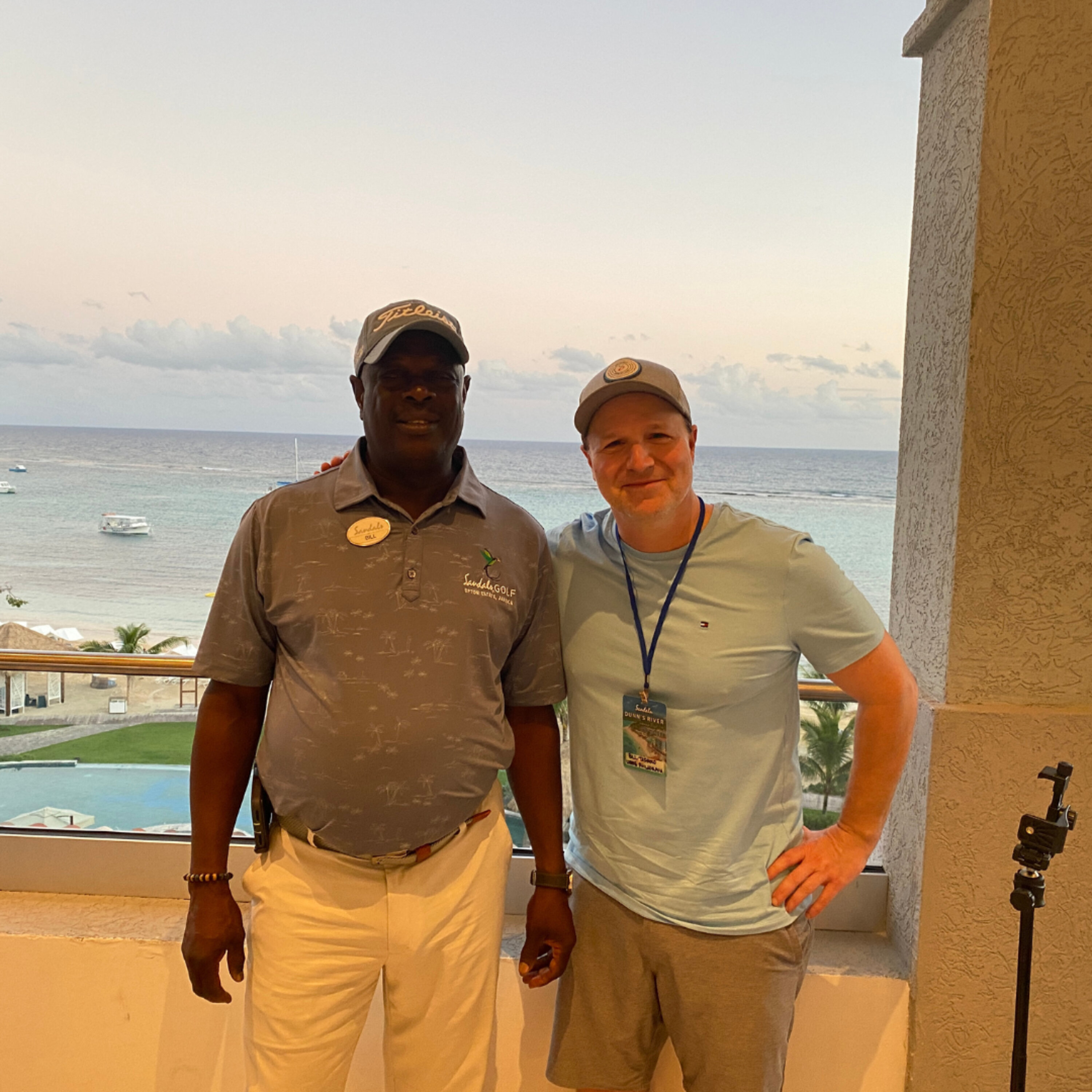Bill Tafrow chats with Bill Williams, Golf Pro from Upton Estate Golf & Country Club at Sandals® Dunn's River episode artwork