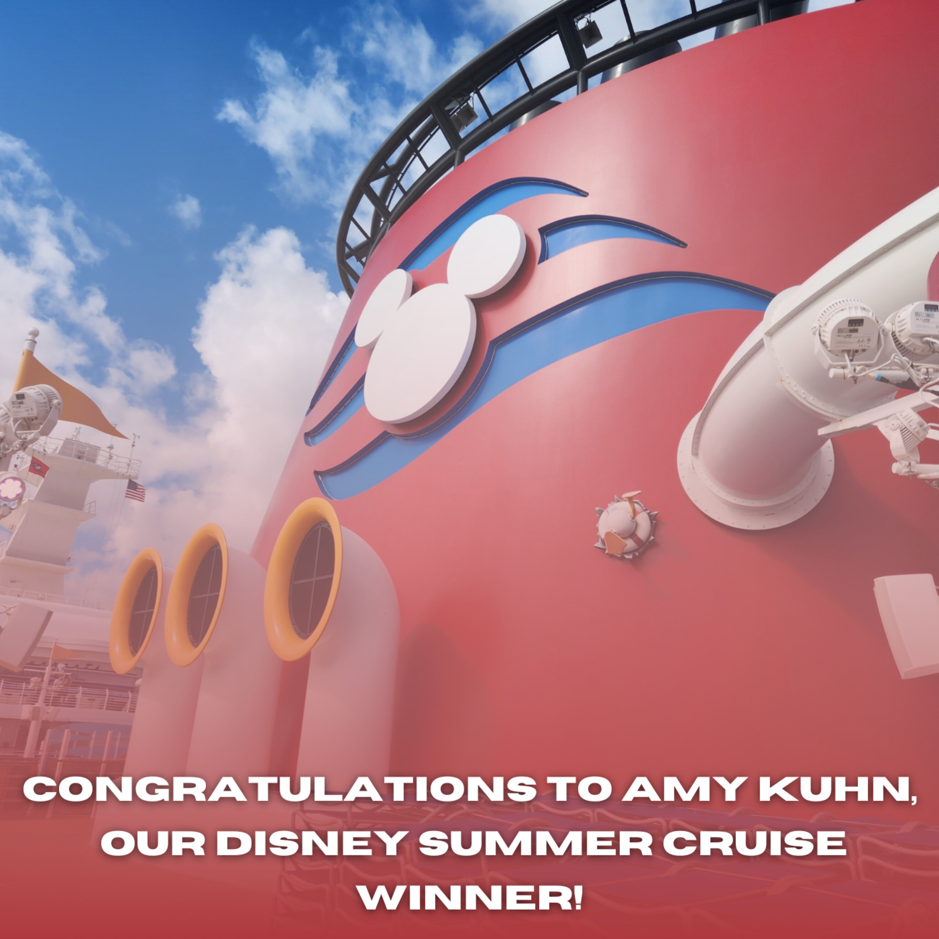 Congrats to Amy Kuhn of Abington, PA, our Disney Summer Cruise winner! episode artwork