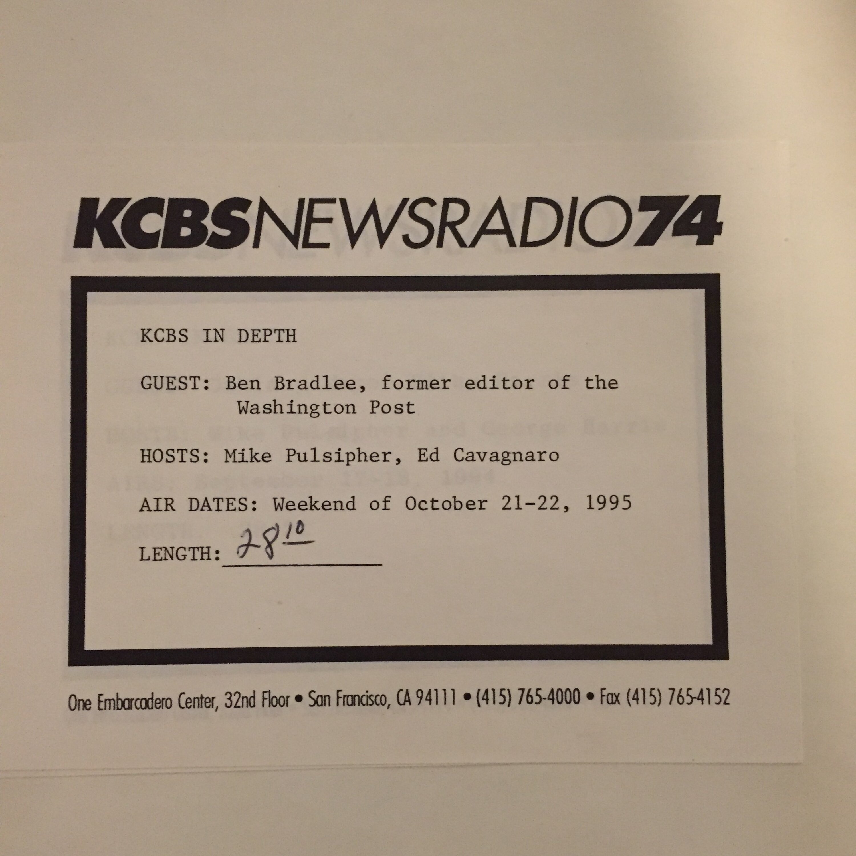 The News Vault from KCBS Radio