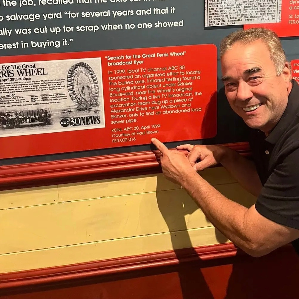 Paul Brown's search for the 1904 Worlds Fair Ferris Wheel axle now part of the MO History Museum episode artwork