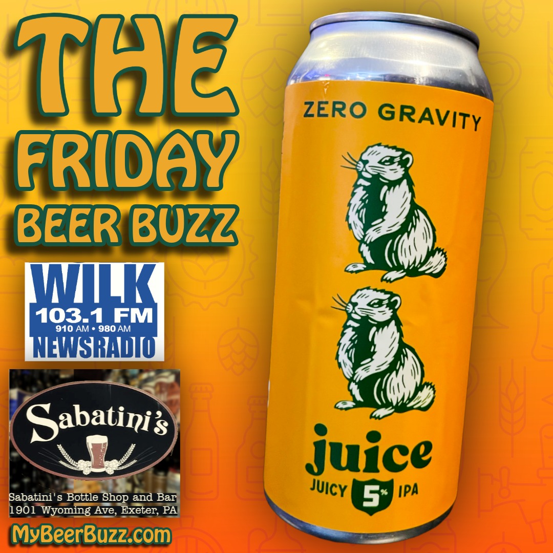 Zero Gravity’s “Woodchuck, Woodchuck, Juice” IPA on the Friday Beer Buzz!!