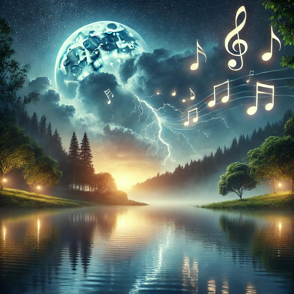 😴⛈️🎵 Comforting THUNDERSTORM and Relaxing MUSIC Reduce INSOMNIA for Healthy REST