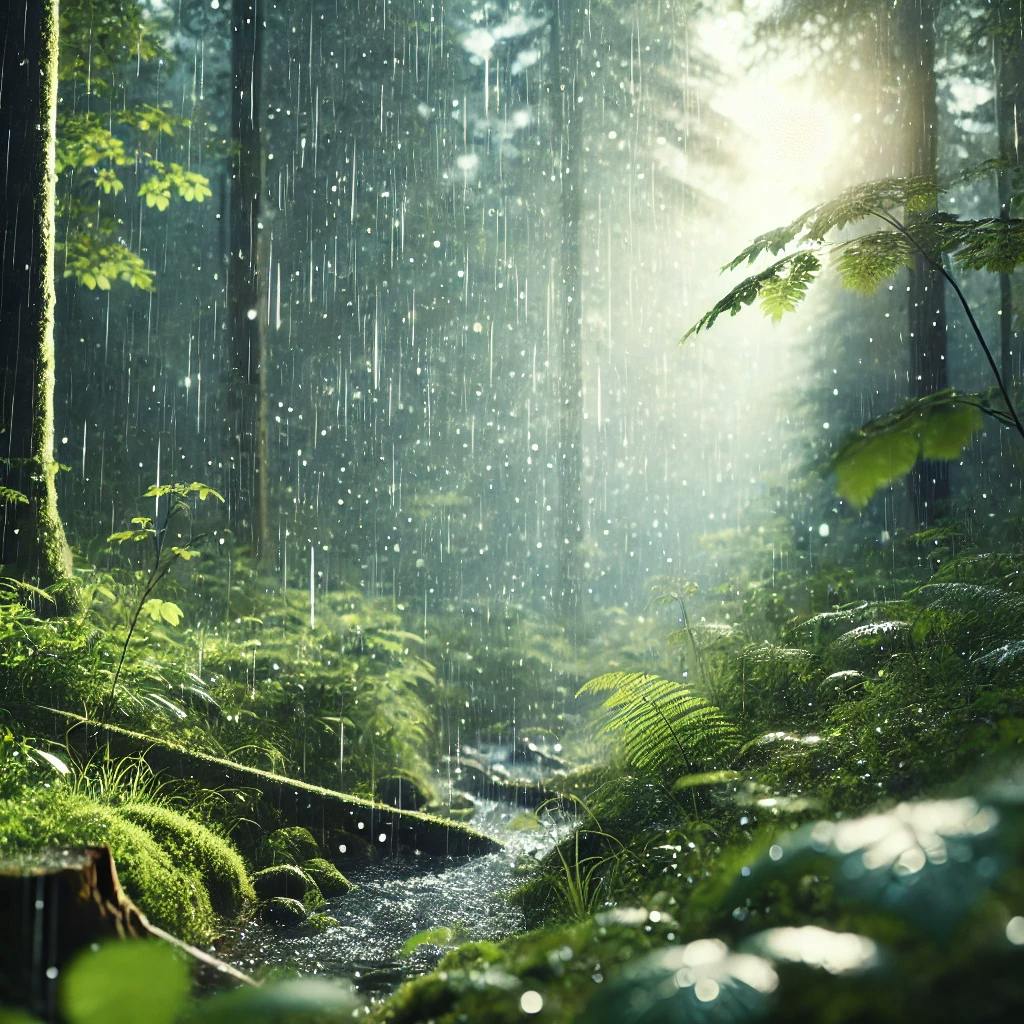 😴🌧️🎵 Light RAIN and Soft MUSIC Create an Ideal AMBIENCE for Peaceful SLEEP