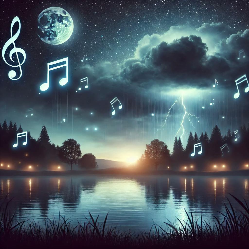 😴⛈️🎵 The Natural Sounds of a STORM and Soft MUSIC Soothe the NERVOUS SYSTEM