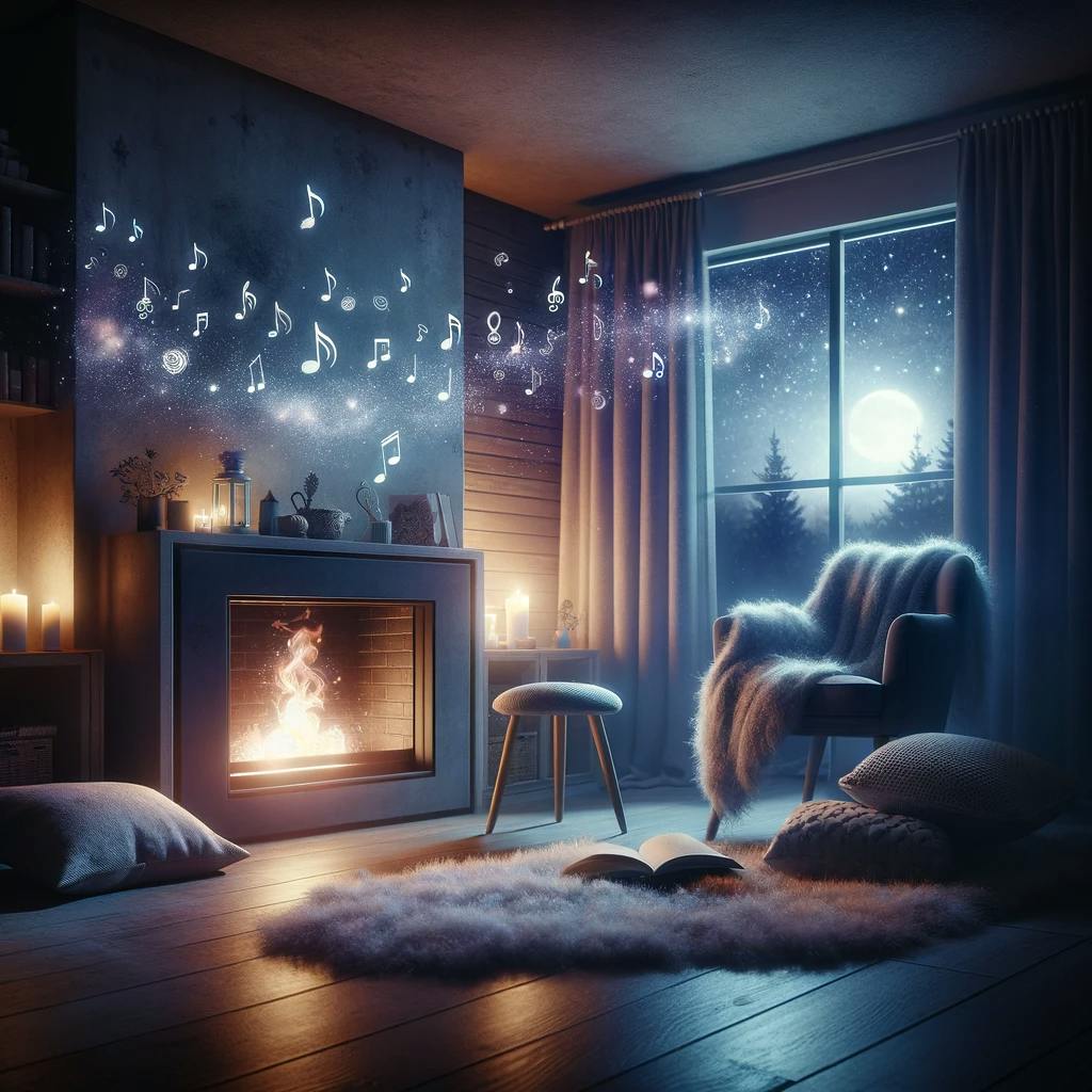😴🔥🎵 The Tranquil MELODY Combined with the Crackling FIRE Reduces Nighttime STRESS episode artwork