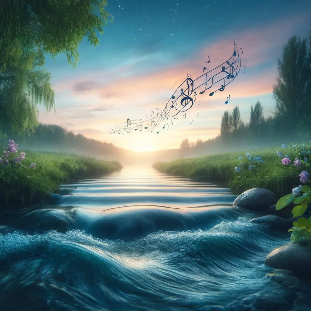 😴💧🎵 The Soothing MUSIC and the Sound of WATER Calm Restless THOUGHTS