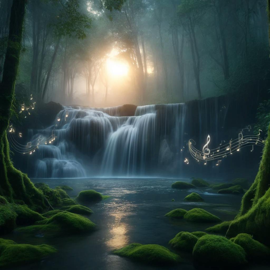 😴💧🎵 Soothing WATERFALL and Serene MUSIC Promote Deep SLEEP