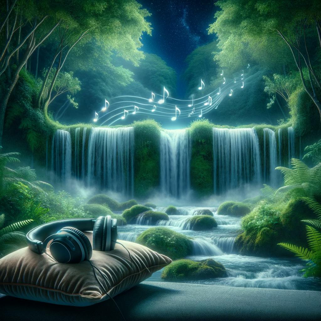 😴💧🎵 FALL ASLEEP Naturally, Soothed by a Whispering WATERFALL and Soft MUSIC episode artwork