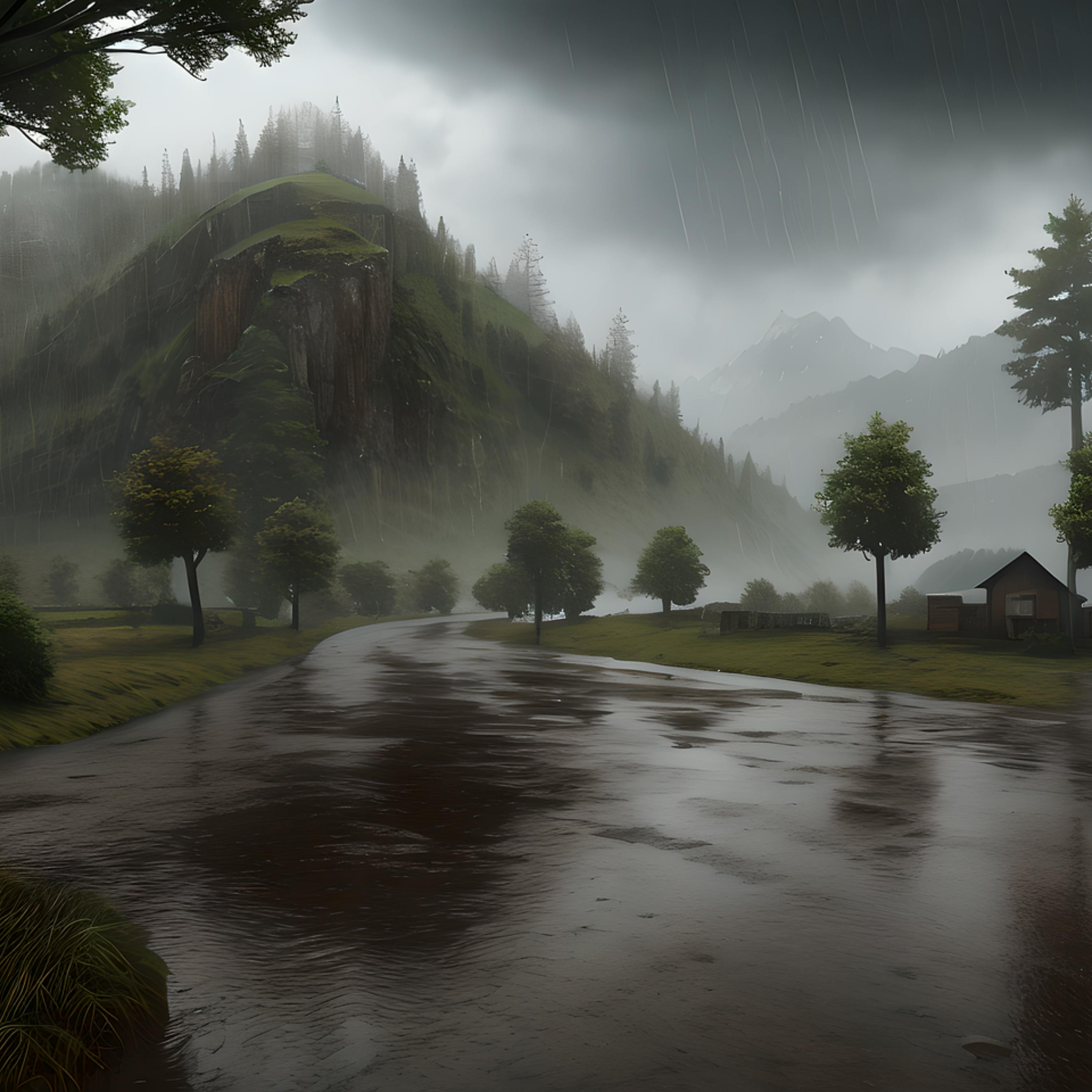 😴🌧️🎵 The SUBTLE Rain and the SOFT Music Guide You to a Beautiful NIGHT
