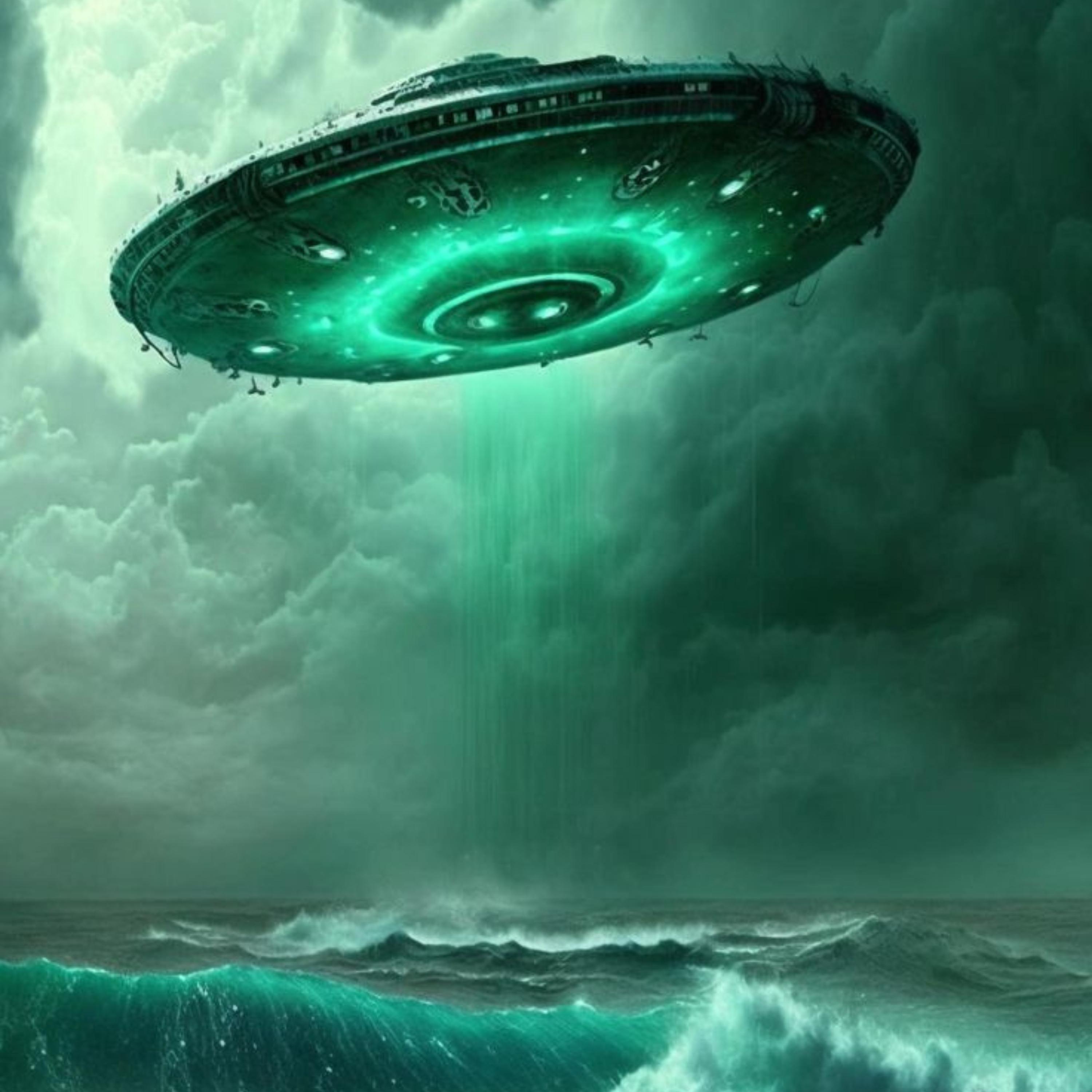 Pictures of UFOs Over an Oil Rig in Mexico Pictures of UFOs Over an Oil Rig in Mexico