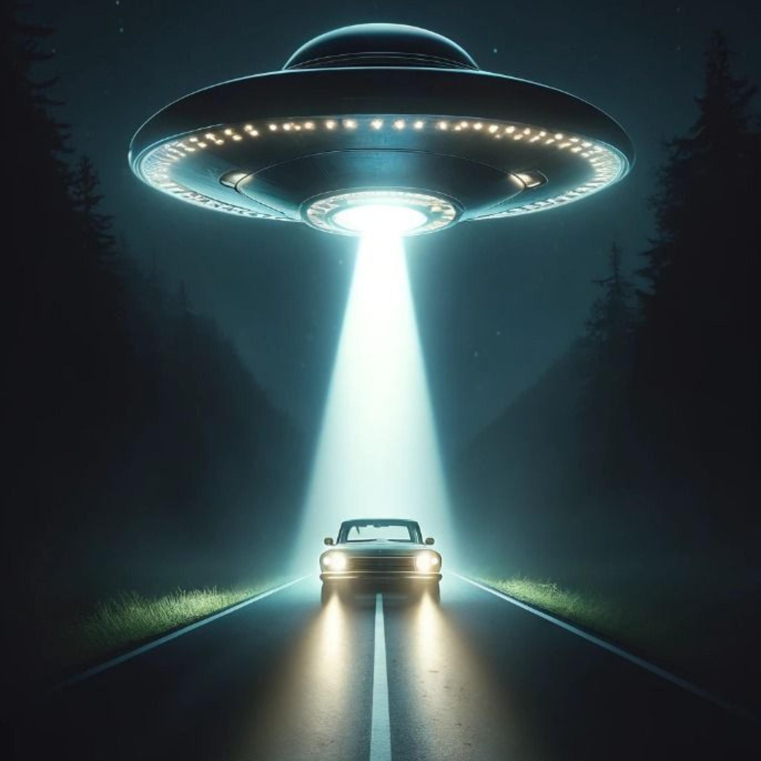 UFO Causes Car Crash UFO Causes Car Crash