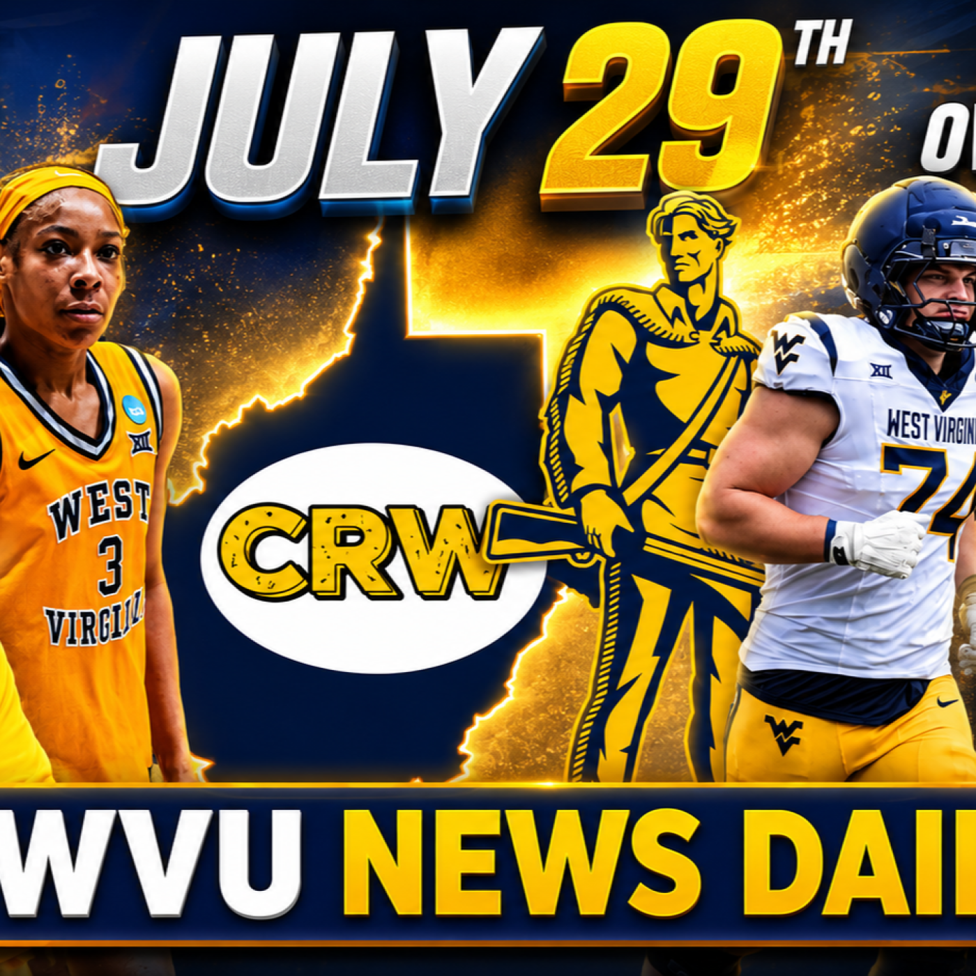 WVU News Daily (July 29th) | West Virginia Mountaineers | WVU Sports episode artwork