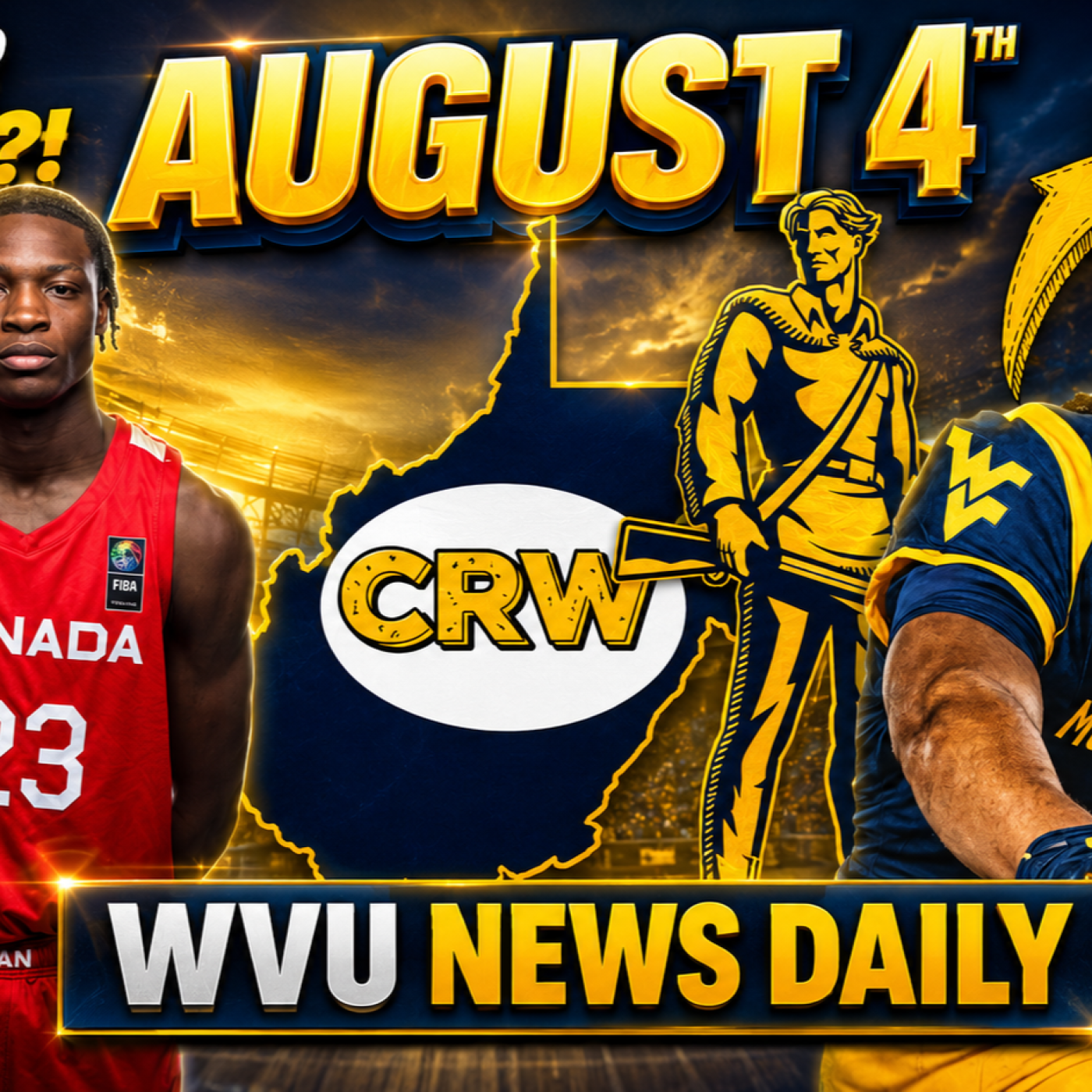 WVU News Daily (August 4th) | West Virginia Mountaineers | WVU Sports episode artwork