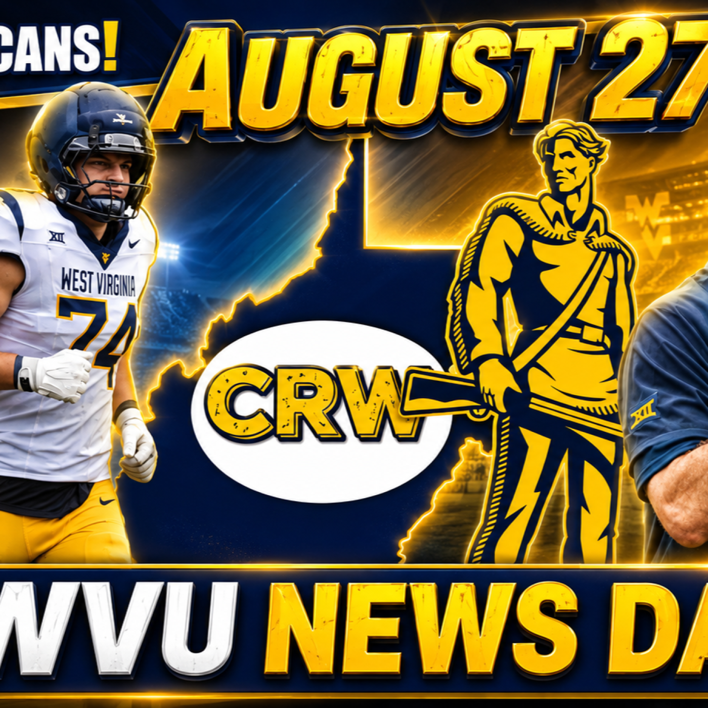 WVU News Daily (August 27th) | West Virginia Mountaineers | WVU Sports episode artwork
