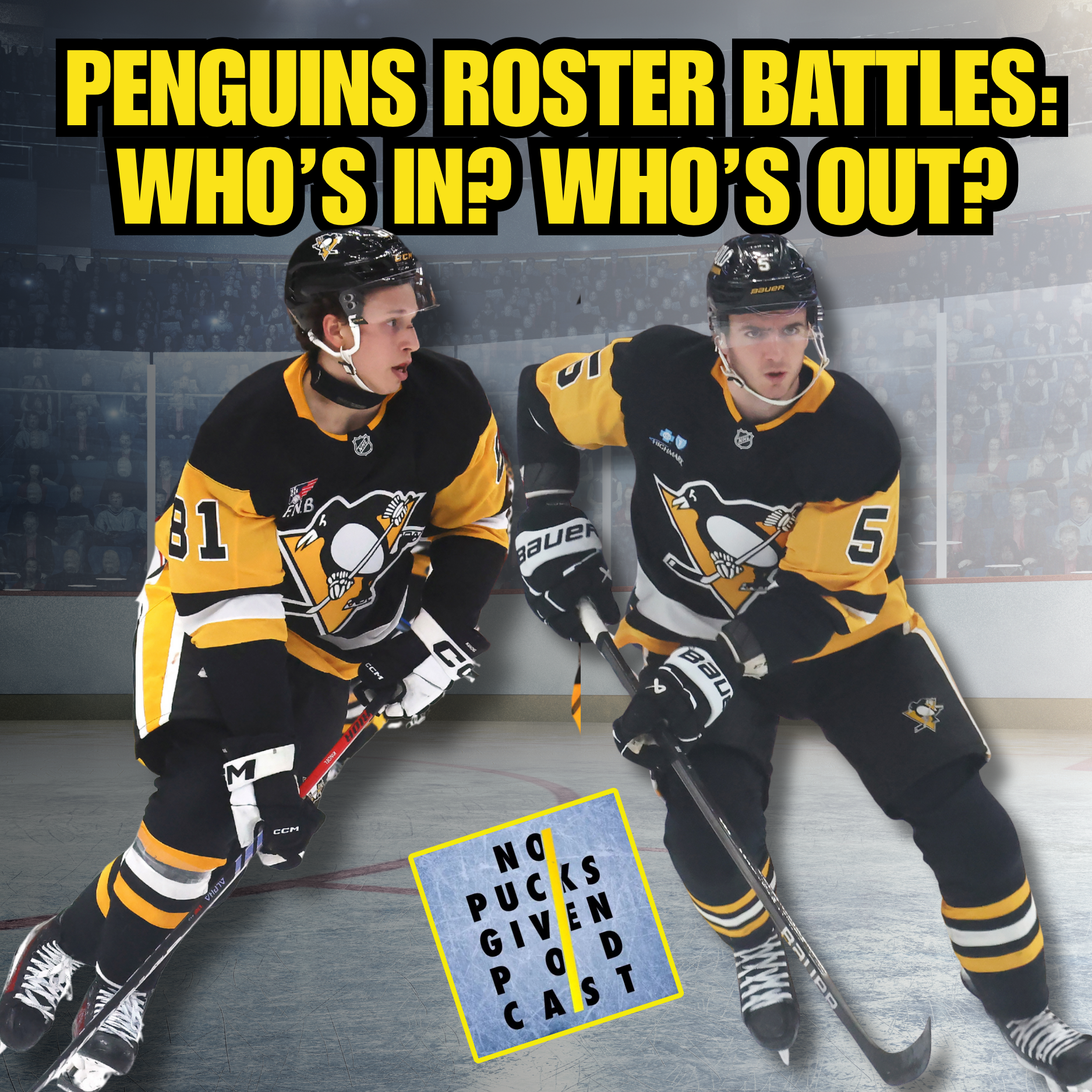Who's In, Who's Out: Penguins Have TOUGH Choices to Make with '25 Roster
