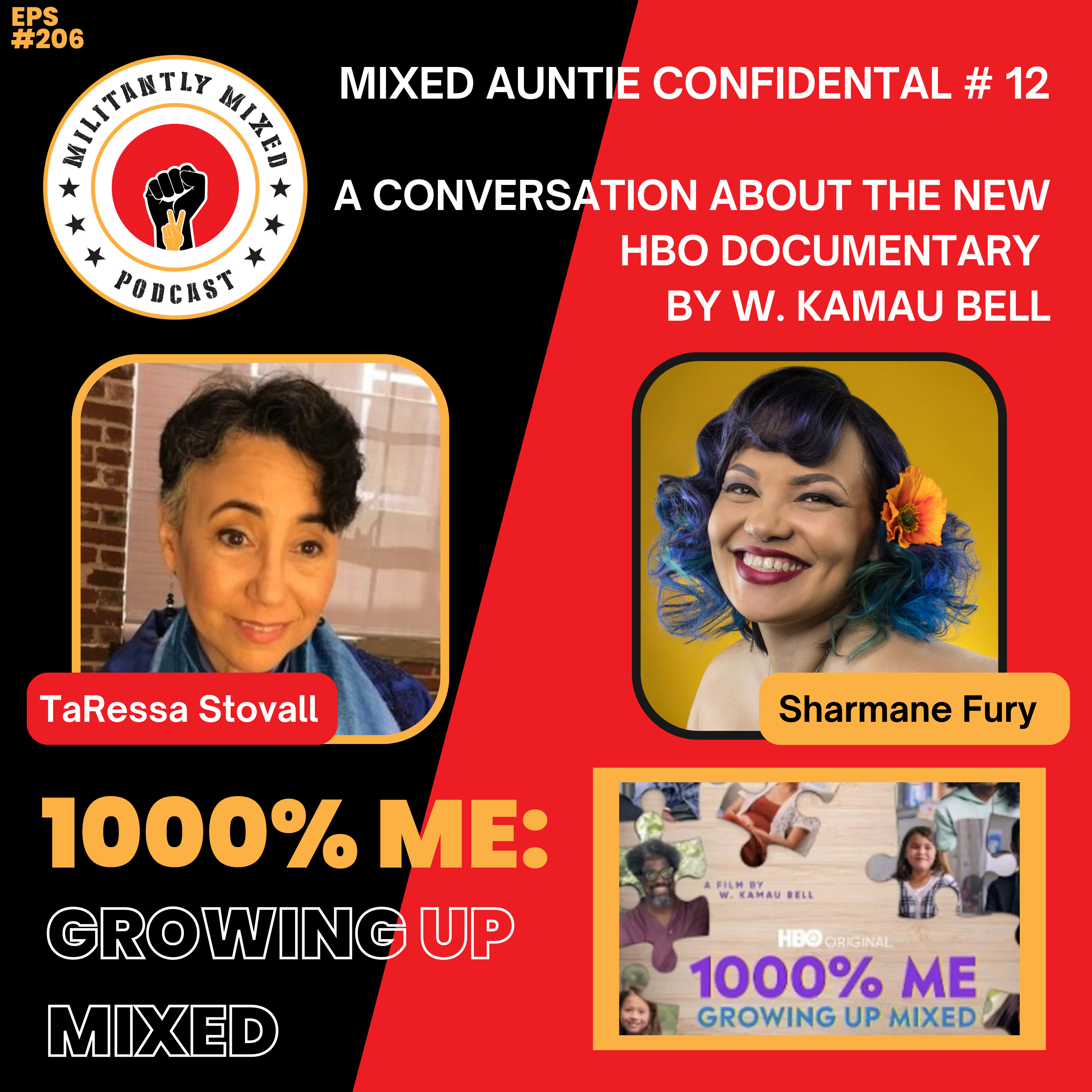 Mixed Auntie Confidential # 12 - A Conversation about the Documentary, 1000% Me: Growing Up Mixed by W. Kamau Bell Mixed Auntie Confidential # 12 - A Conversation about the Documentary, 1000% Me: Growing Up Mixed by W. Kamau Bell