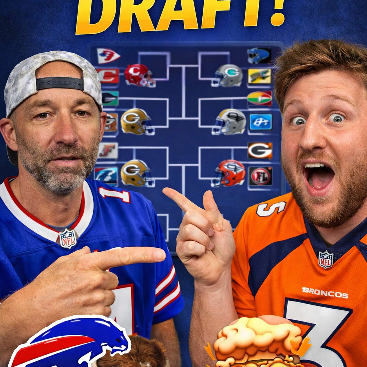 NFL Playoff Draft Chaos! 🏈 | Choosing Winners & Losers Predictions — Halfway to Middle Aged #57 episode artwork