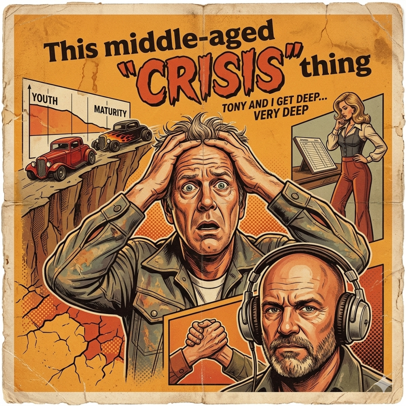 This middle-aged "CRISIS" thing episode artwork