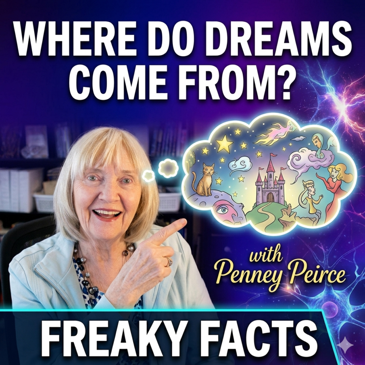 What are dreams and where do they come from? A discussion with Clairvoyant Penney Peirce and LMHC Courtney Cavall episode artwork