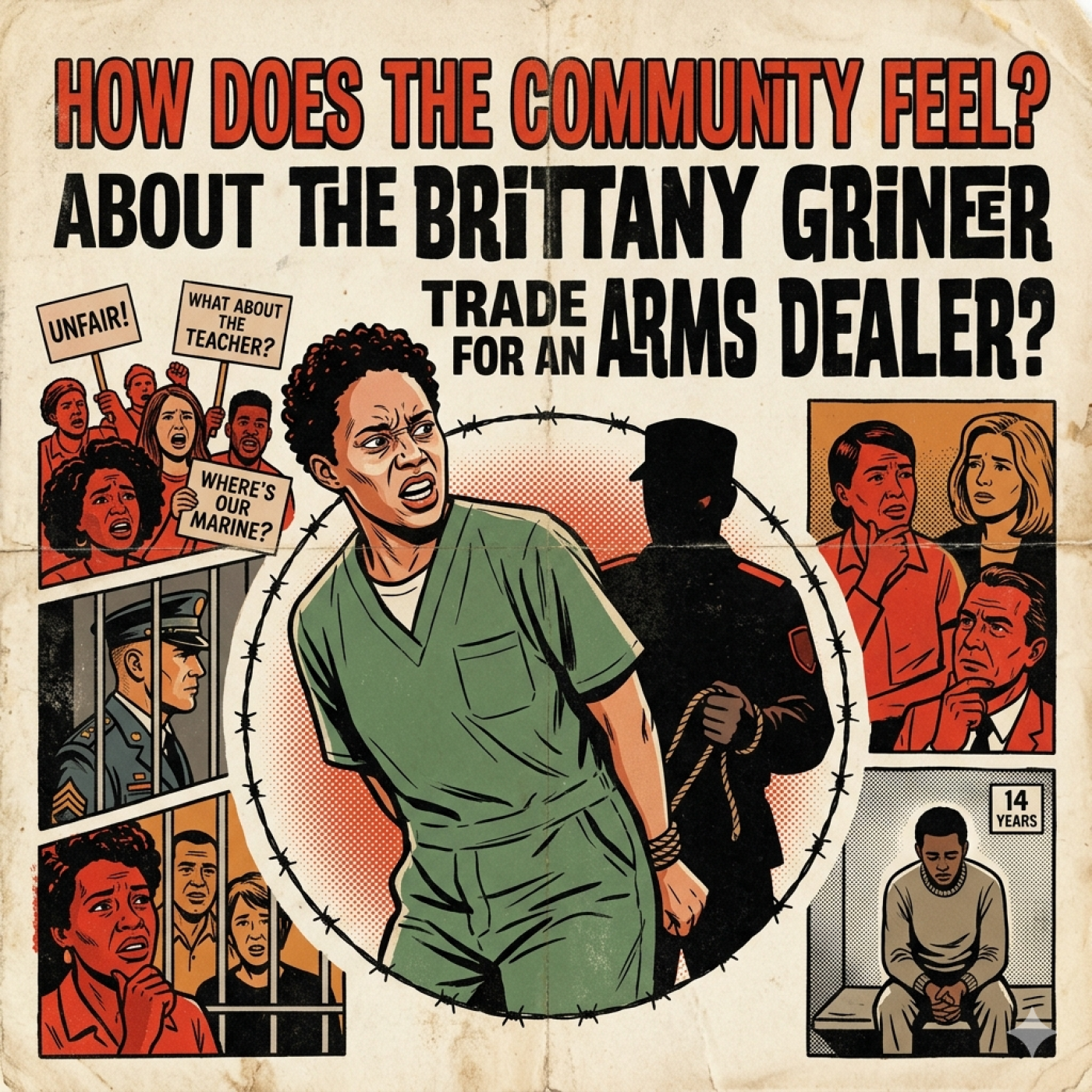 How does the community feel about Brittany Griner being traded for an arms dealer?
