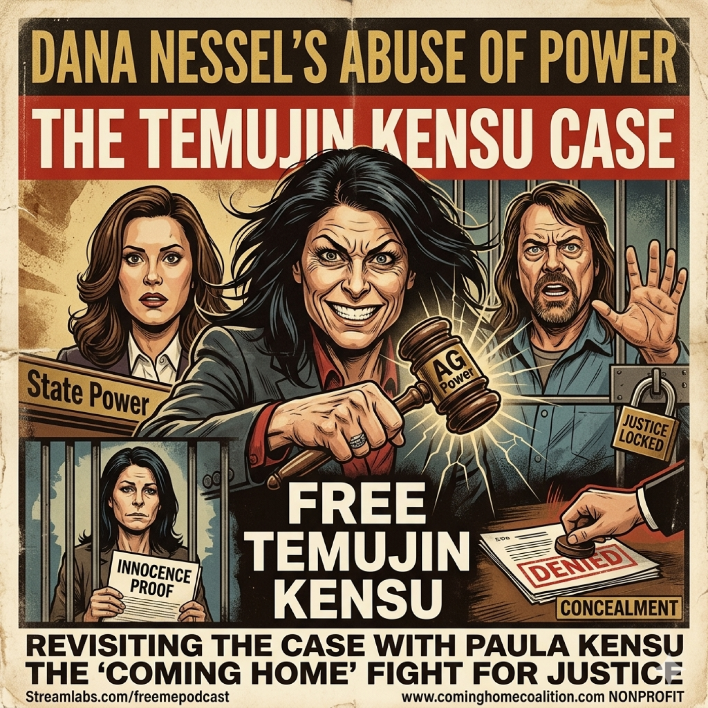 MIchigans Attorney General Dana Nessel has shown extreme abuse of power in her role episode artwork