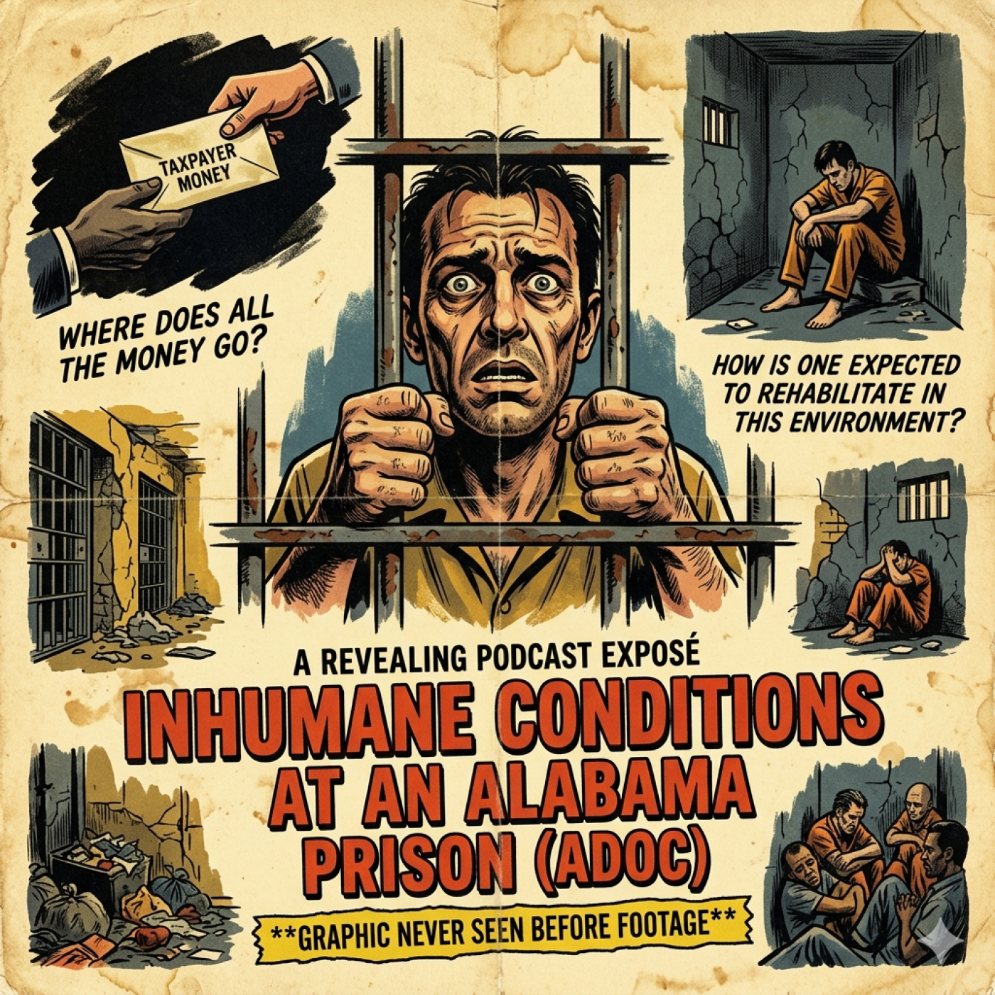 Inhumane conditions at an Alabama prison (ADOC) **GRAPHIC NEVER SEEN BEFORE FOOTAGE** episode artwork