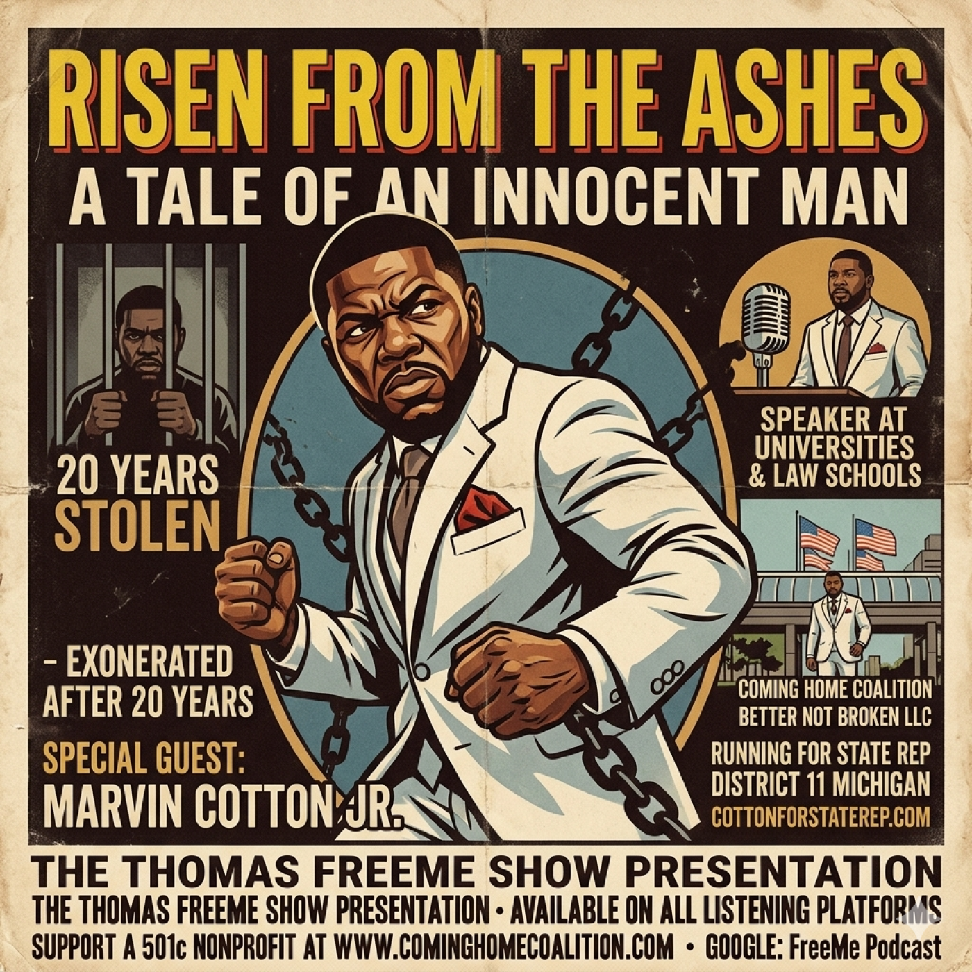 Risen from the ashes: A tale of an innocent man in prison for life. episode artwork