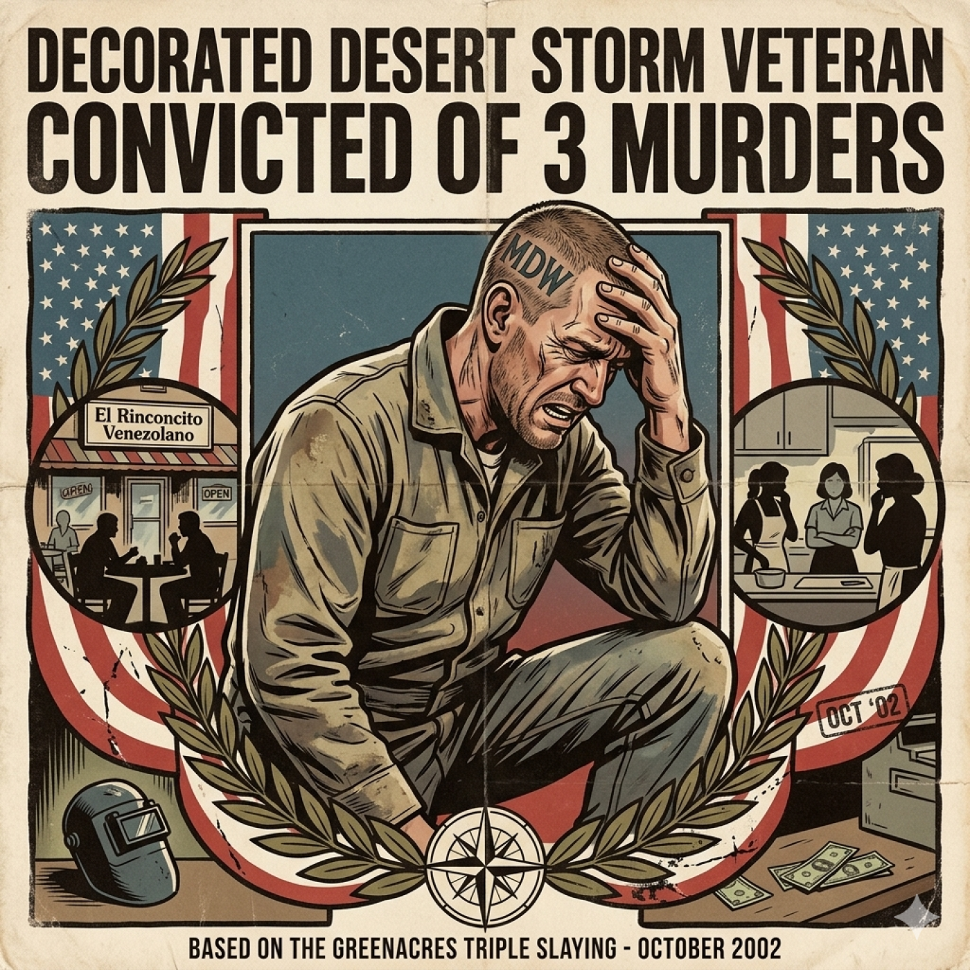 Decorated Desert Storm Veteran convicted of 3 murders episode artwork