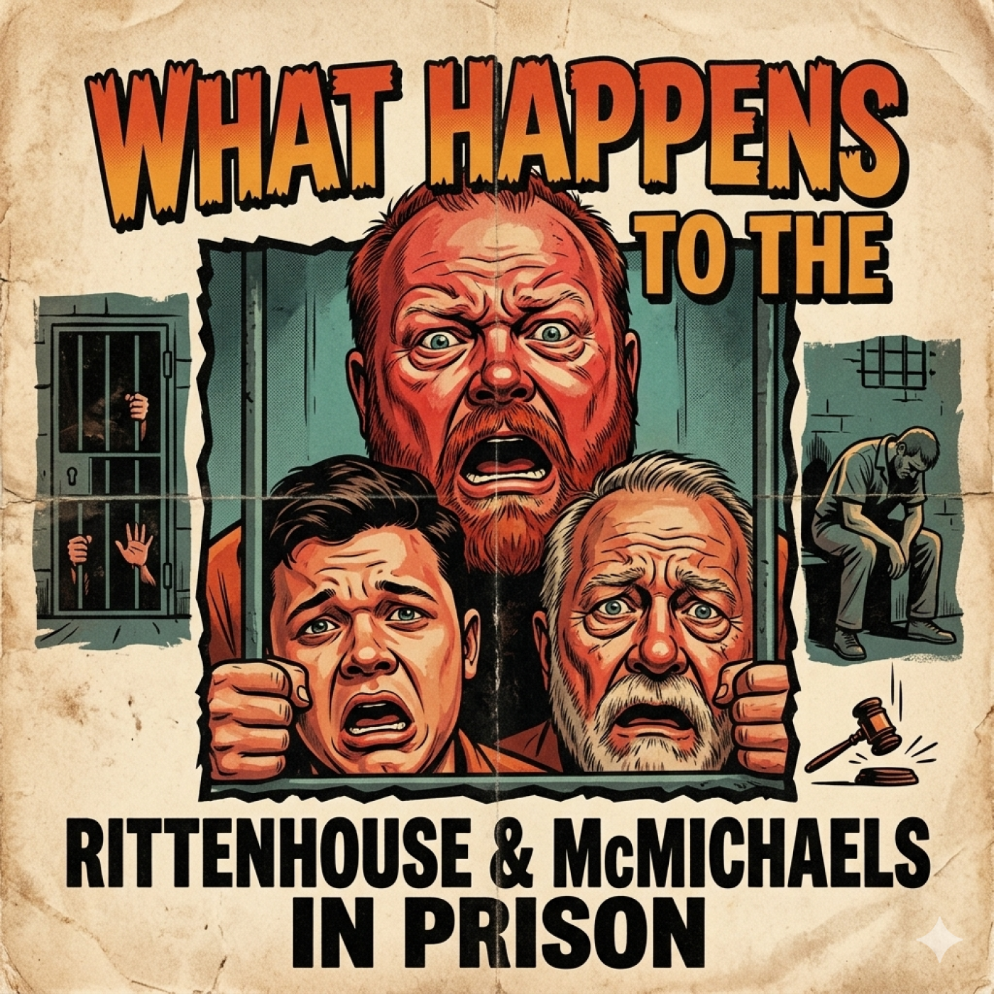 What happens to Rittenhouse and McMichaels in Prison episode artwork
