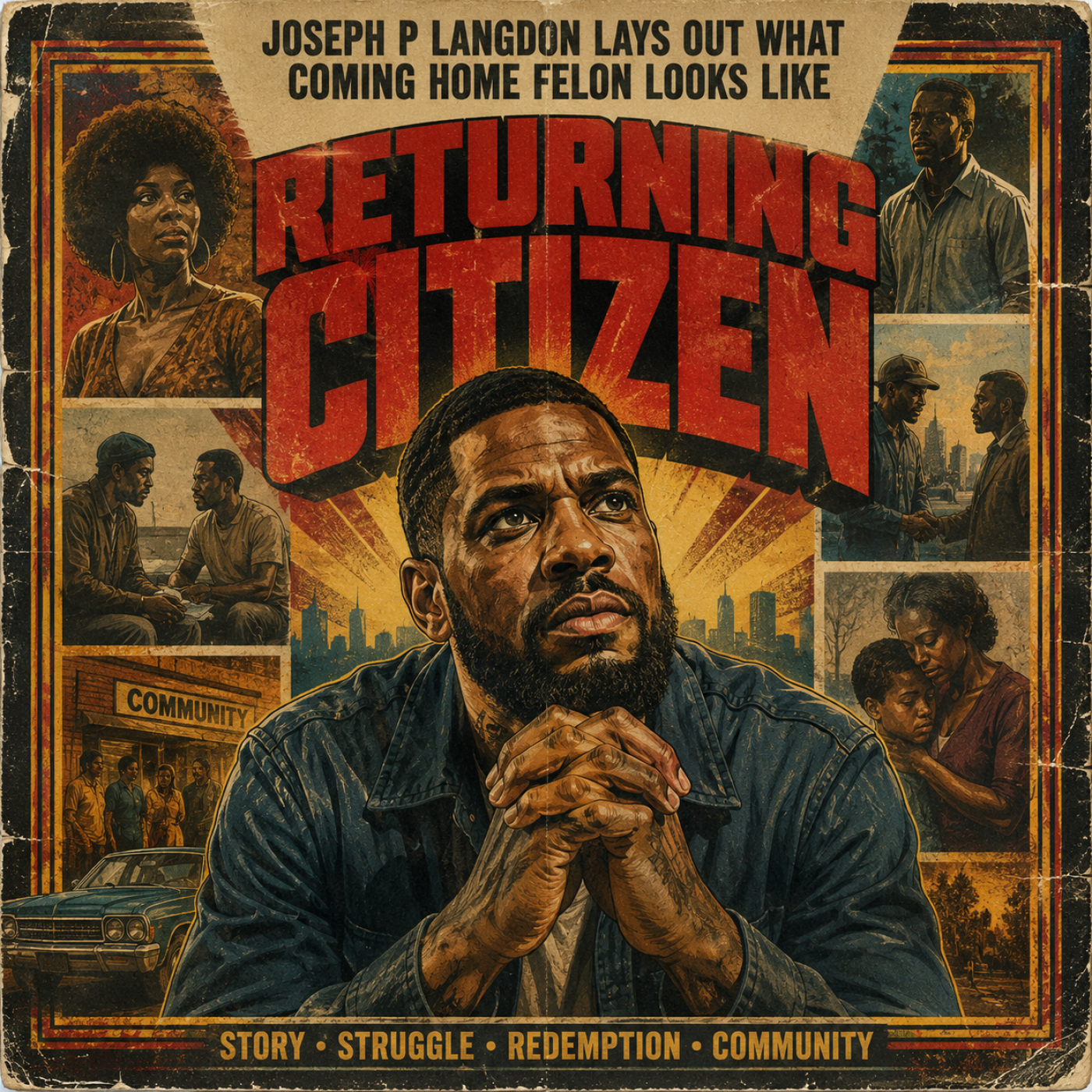 Returning Citizen, Joseph P Langdon lays out what coming home felon looks like episode artwork
