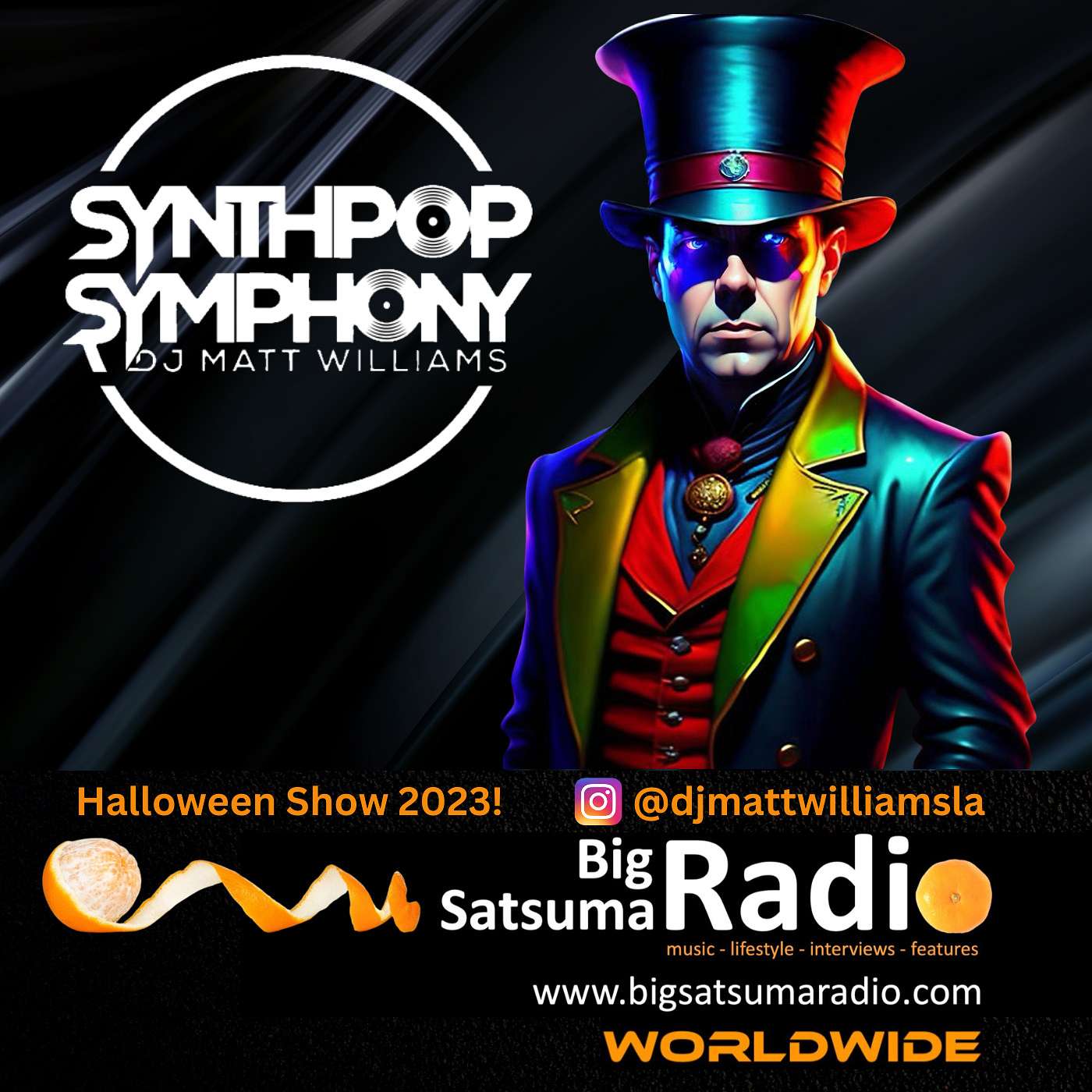 Synthpop Symphony 200 Halloween Show! Synthwave Electropop Italo Disco 80's New Wave and Roberts Spook kNights Like This. episode artwork