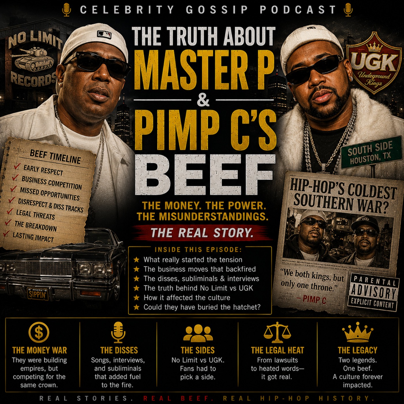 The Truth About Master P & Pimp C’s Beef episode artwork