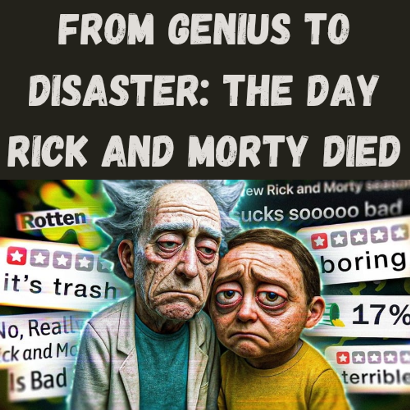 S21 Ep16: From Genius to Disaster: The Day Rick and Morty Died episode artwork
