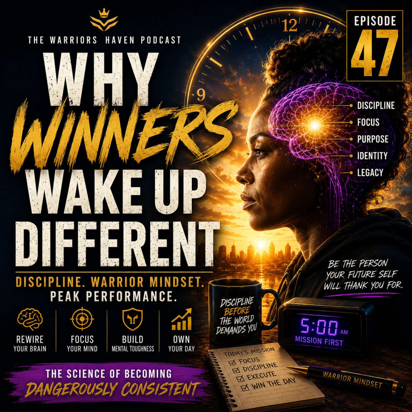 Why Winners Wake Up Different: Discipline, Warrior Mindset & Peak Performance episode artwork