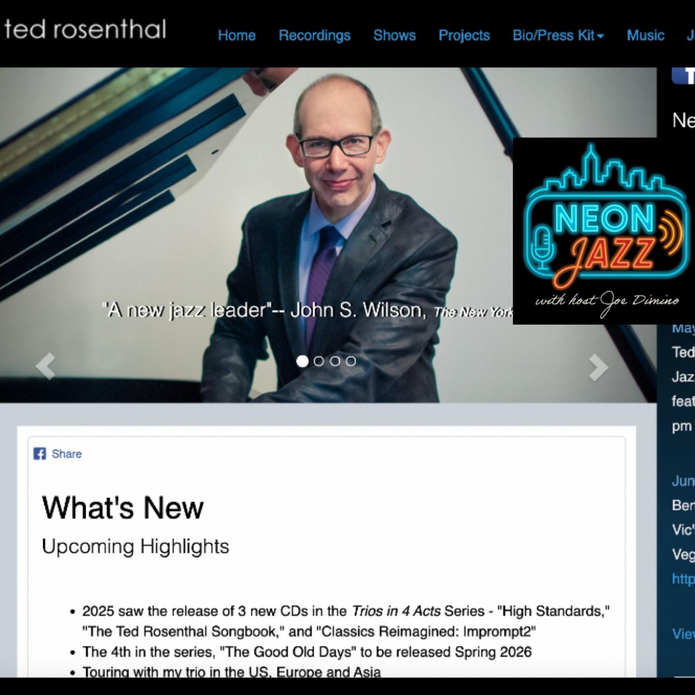 Ted Rosenthal Interview | Trios in 4 Acts | Four Jazz Albums, Piano Trio & Improvisation episode artwork