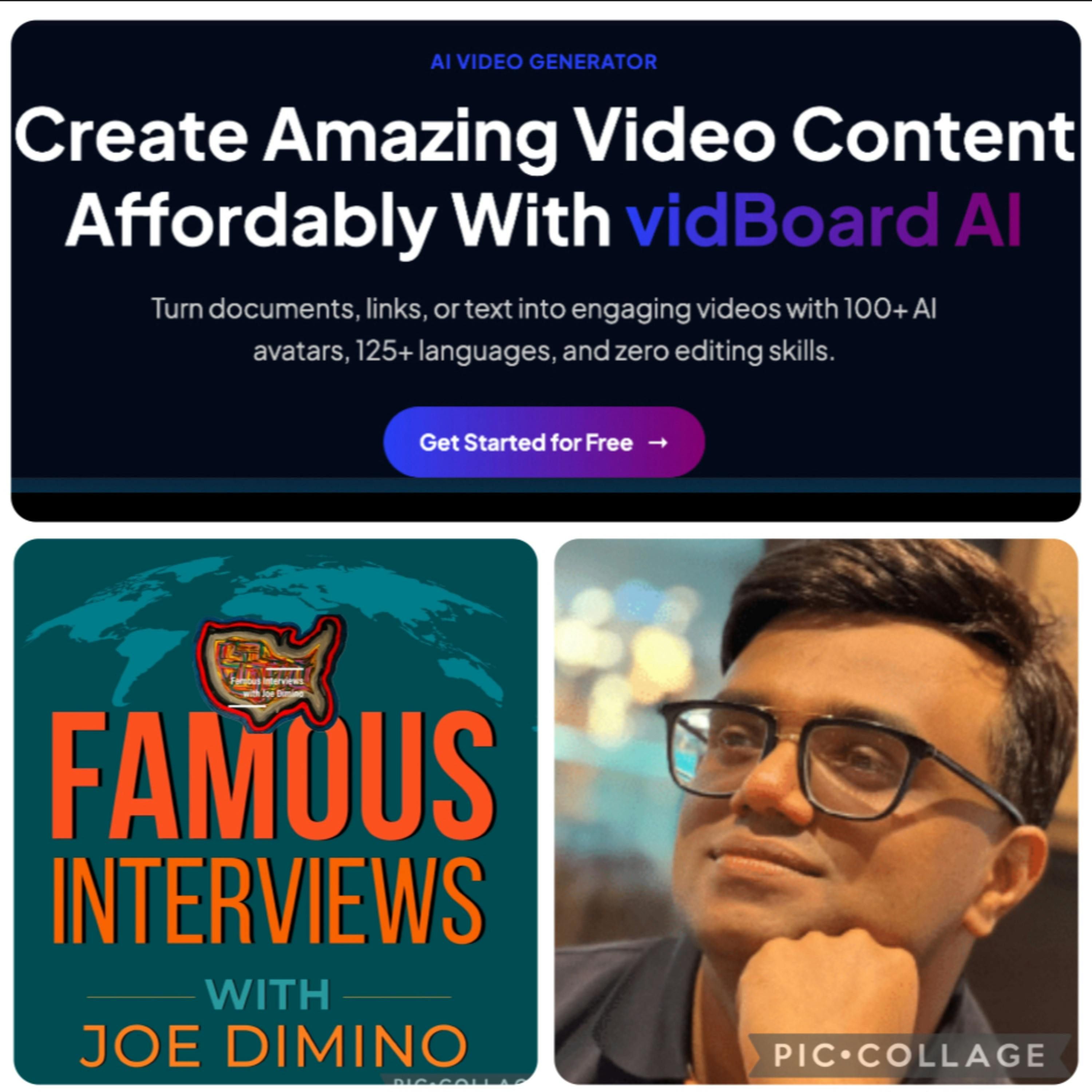 Entrepreneur, Hustler, Co-founder & CEO of vidBoard.ai Ashwin Madhavan episode artwork