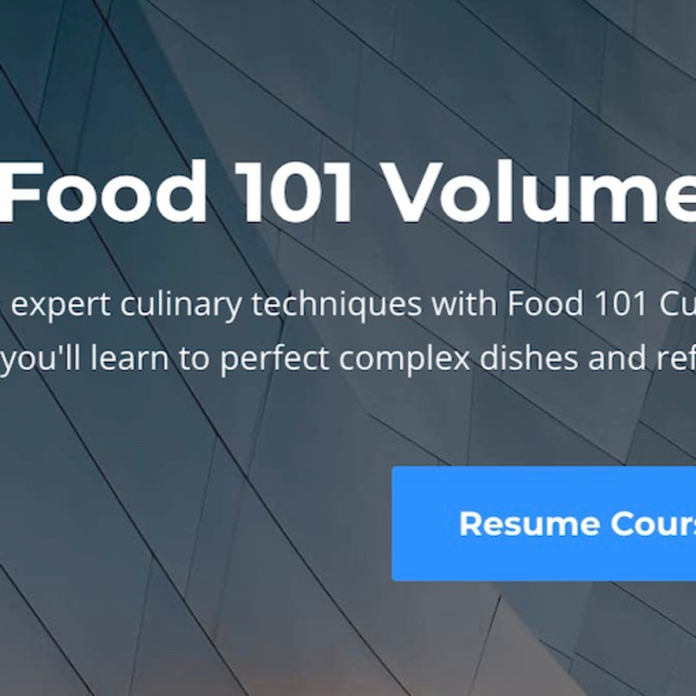 Dive into expert culinary techniques with Food 101 Culinary Course Volume 3: Principal episode artwork