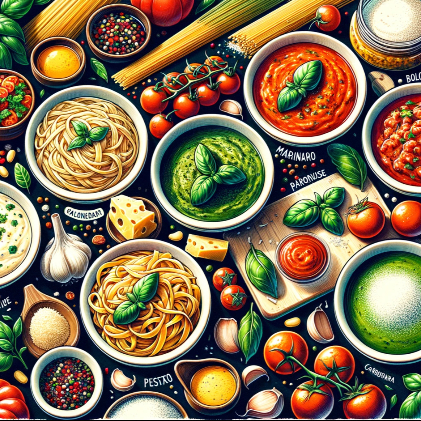 Carbonara and Cacio pepe are delicious sauces in Italian c cuisine episode artwork