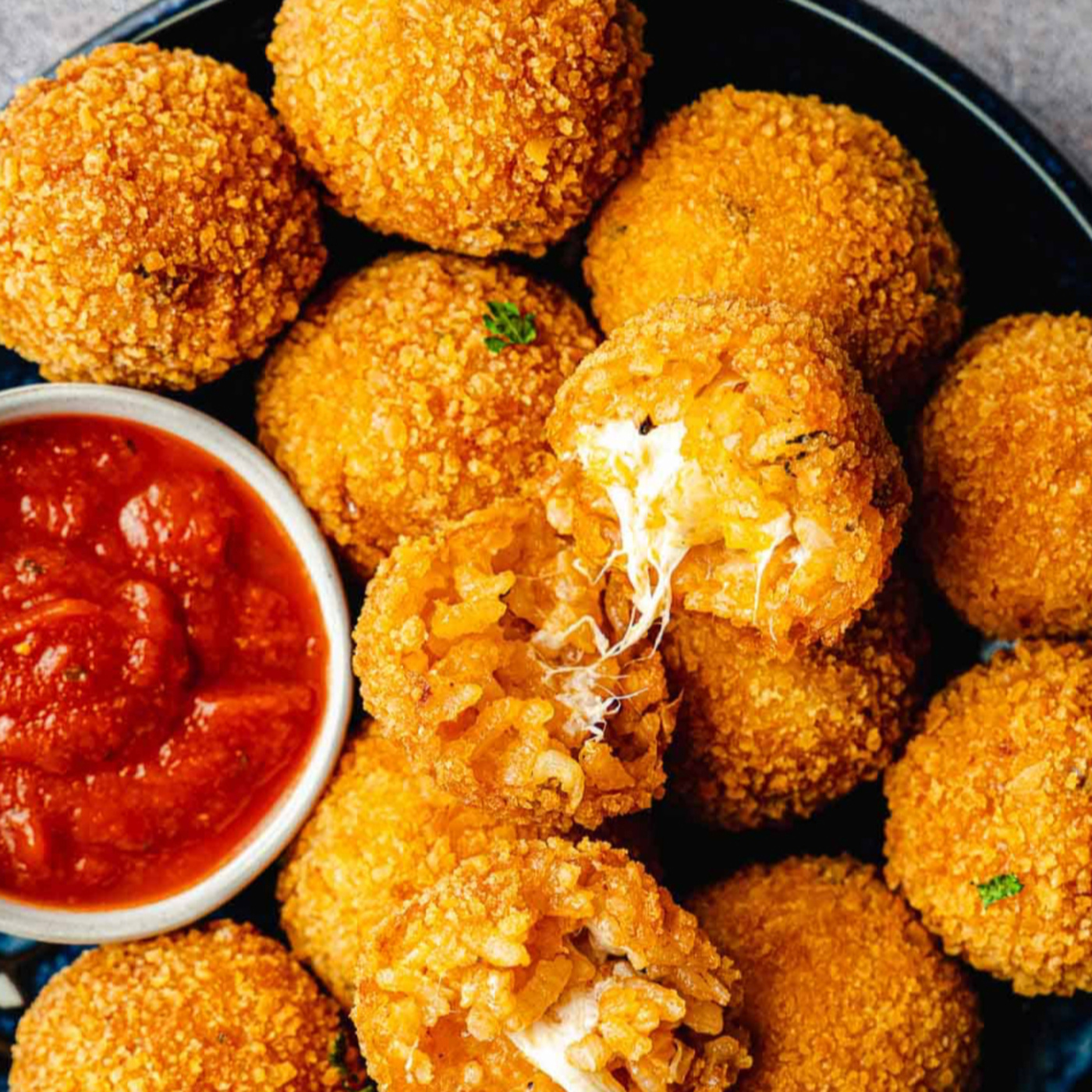 Arancini are Italian rice balls that are stuffed, coated with breadcrumbs and deep-fried. episode artwork