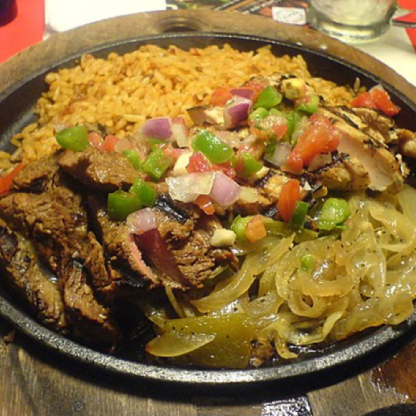 Fajita is any stripped grilled meat with stripped peppers and onions episode artwork