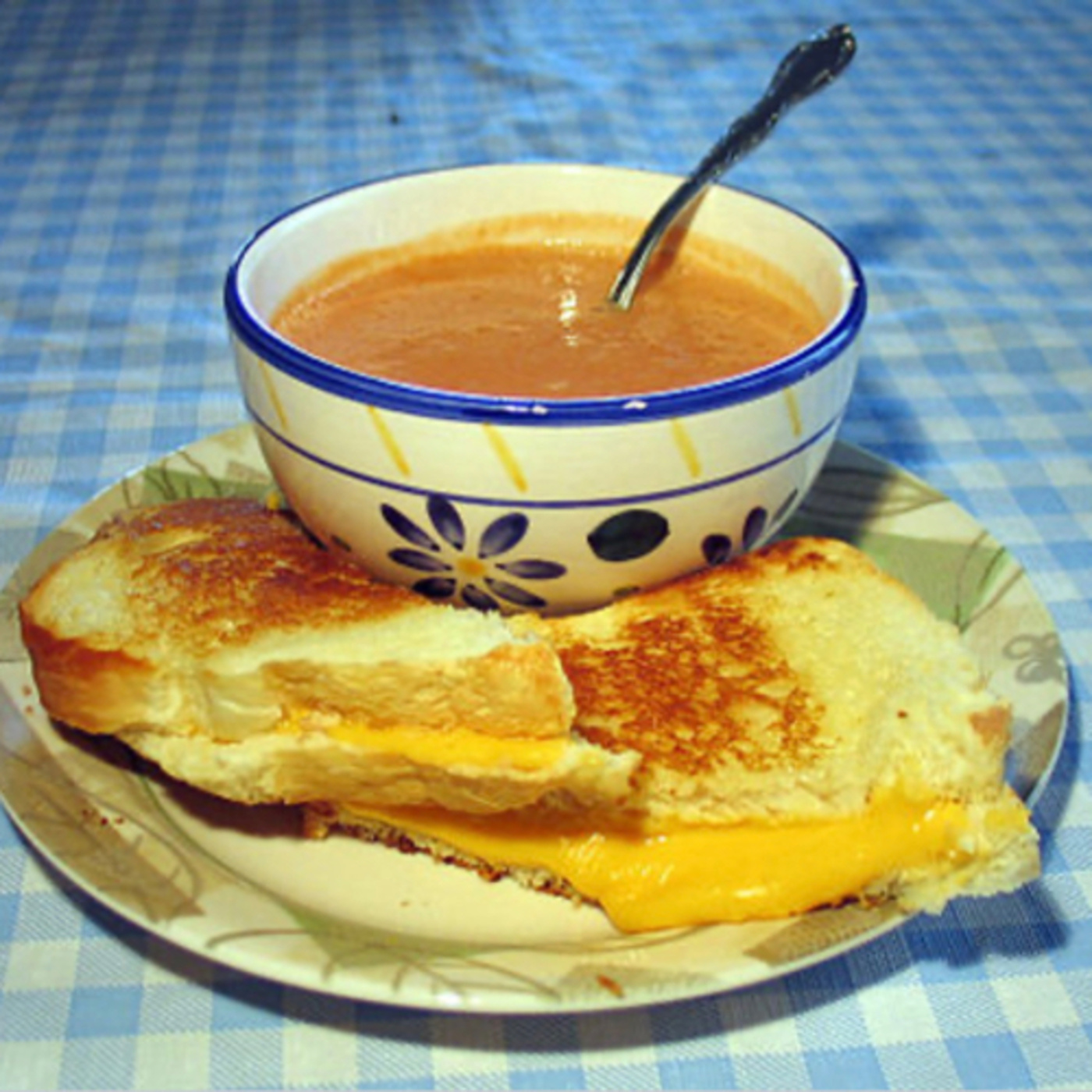 Grilled Cheese is a hot sandwich typically prepared by heating one or more slices of cheese episode artwork