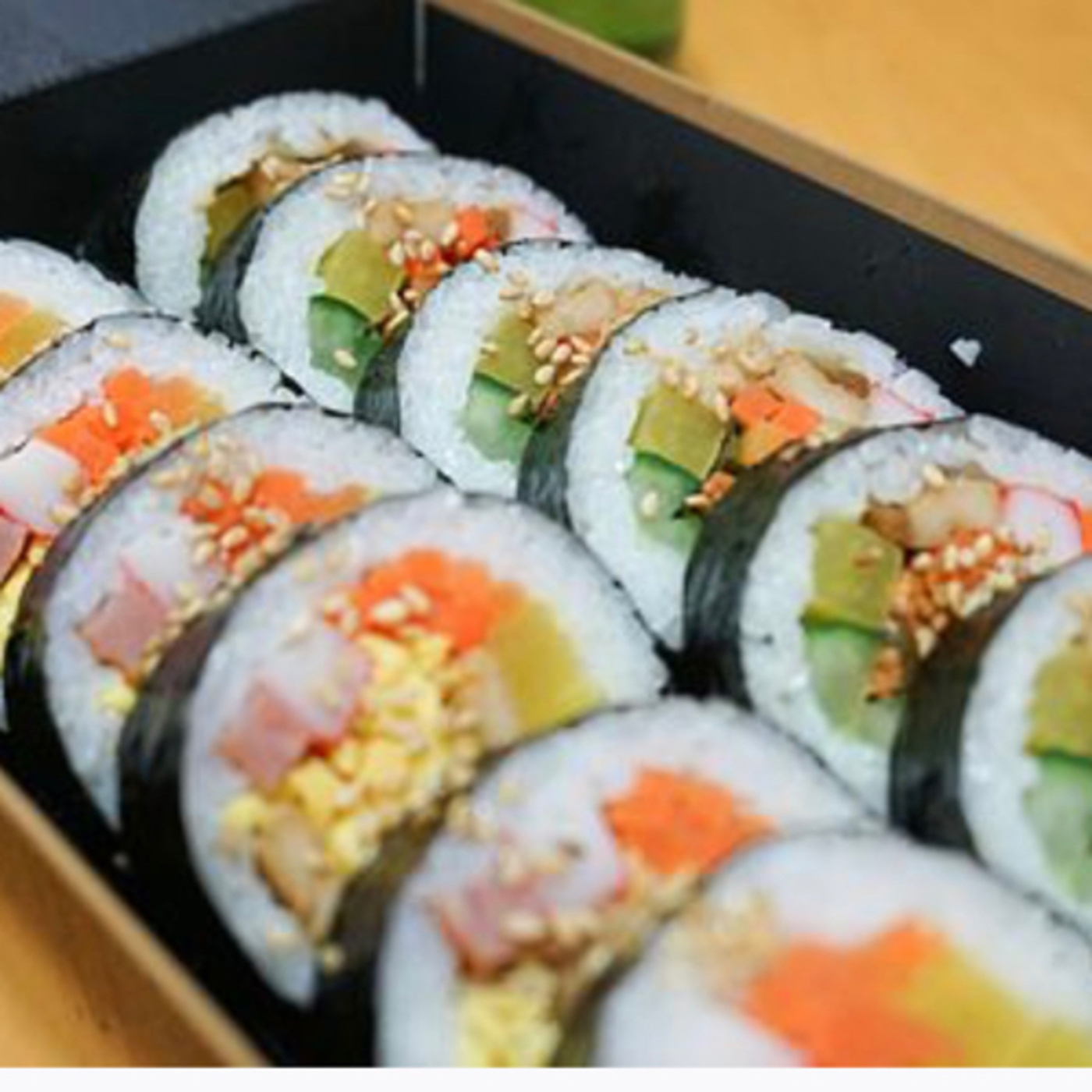 Gimbap is a Korean dish made from cooked rice and ingredients such as vegetables,fish,and meats episode artwork