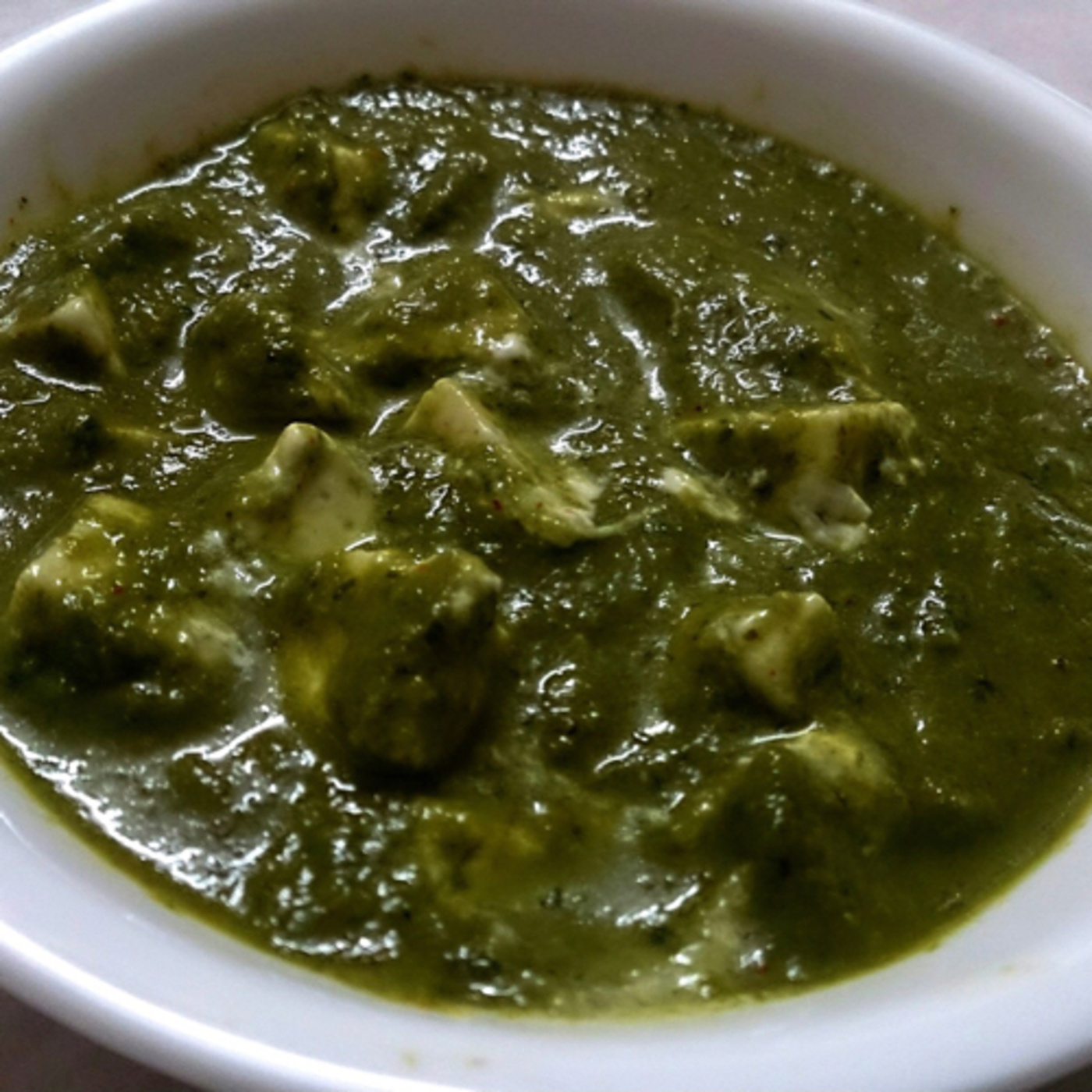 Palak Paneer consisting of paneer and in a thick paste made from puréed spinach episode artwork