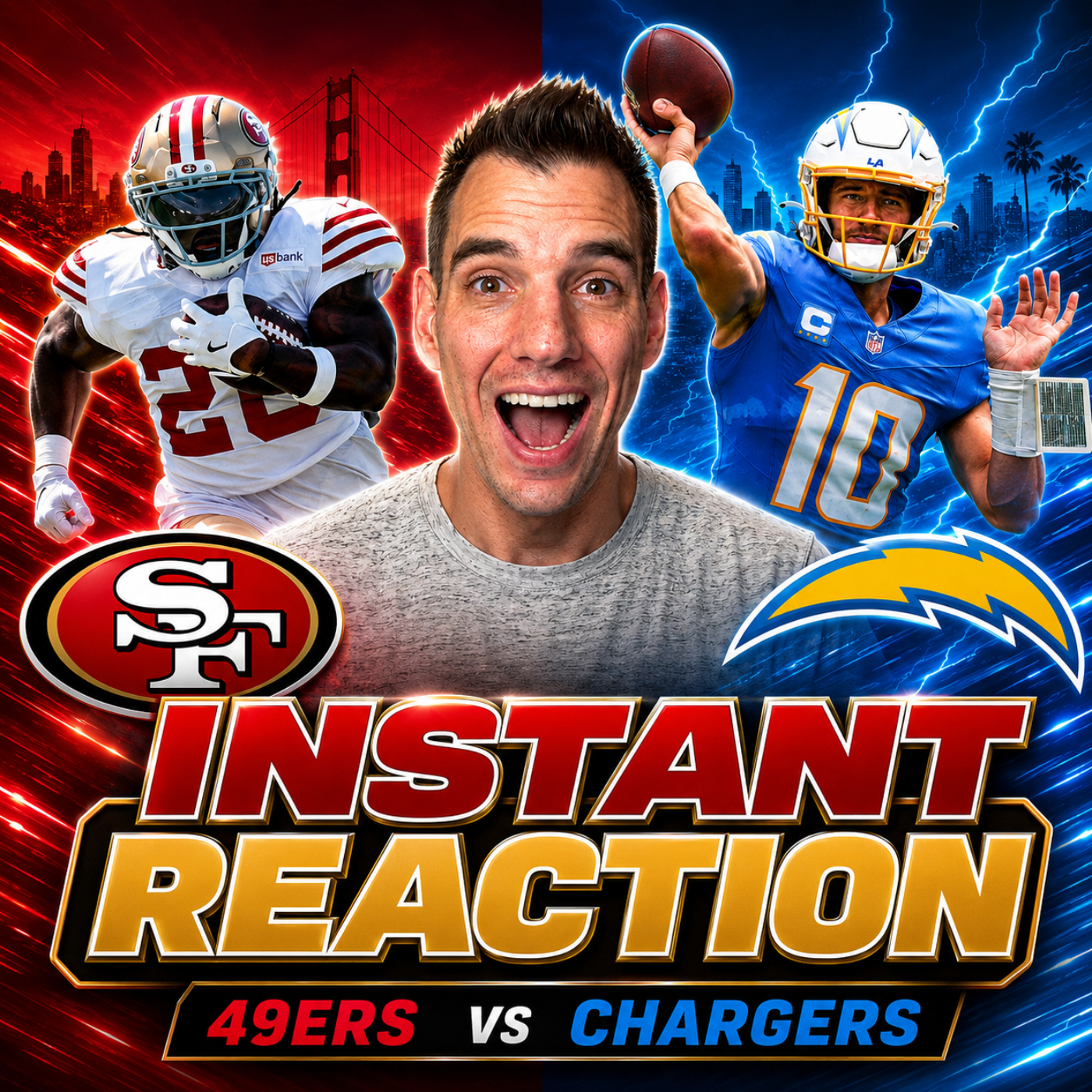 Instant Reaction: 49ers stomp out the Chargers 41-17 episode artwork