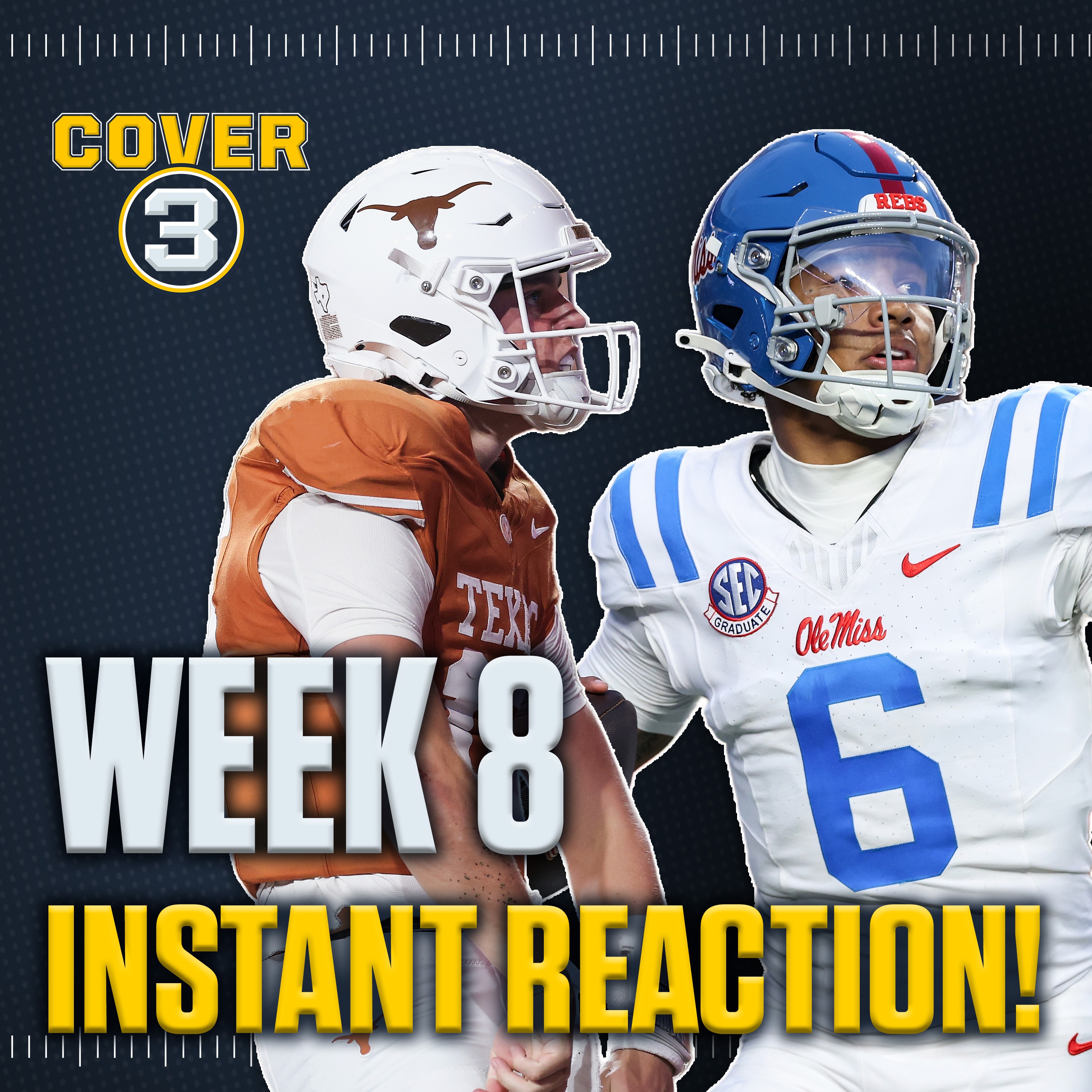 WEEK 8 INSTANT REACTION: Texas Tops Ole Miss In Thriller | UCF Stuns BYU | Houston-Utah | MORE!